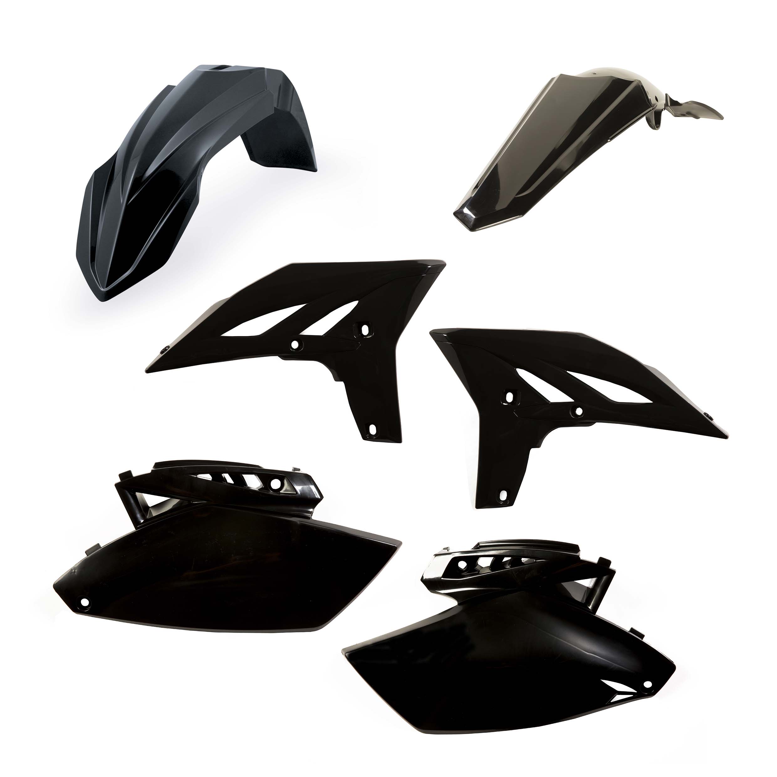 Plastics Kit ACERBIS Dirt Bike YAMAHA YZF 250 Black 2012