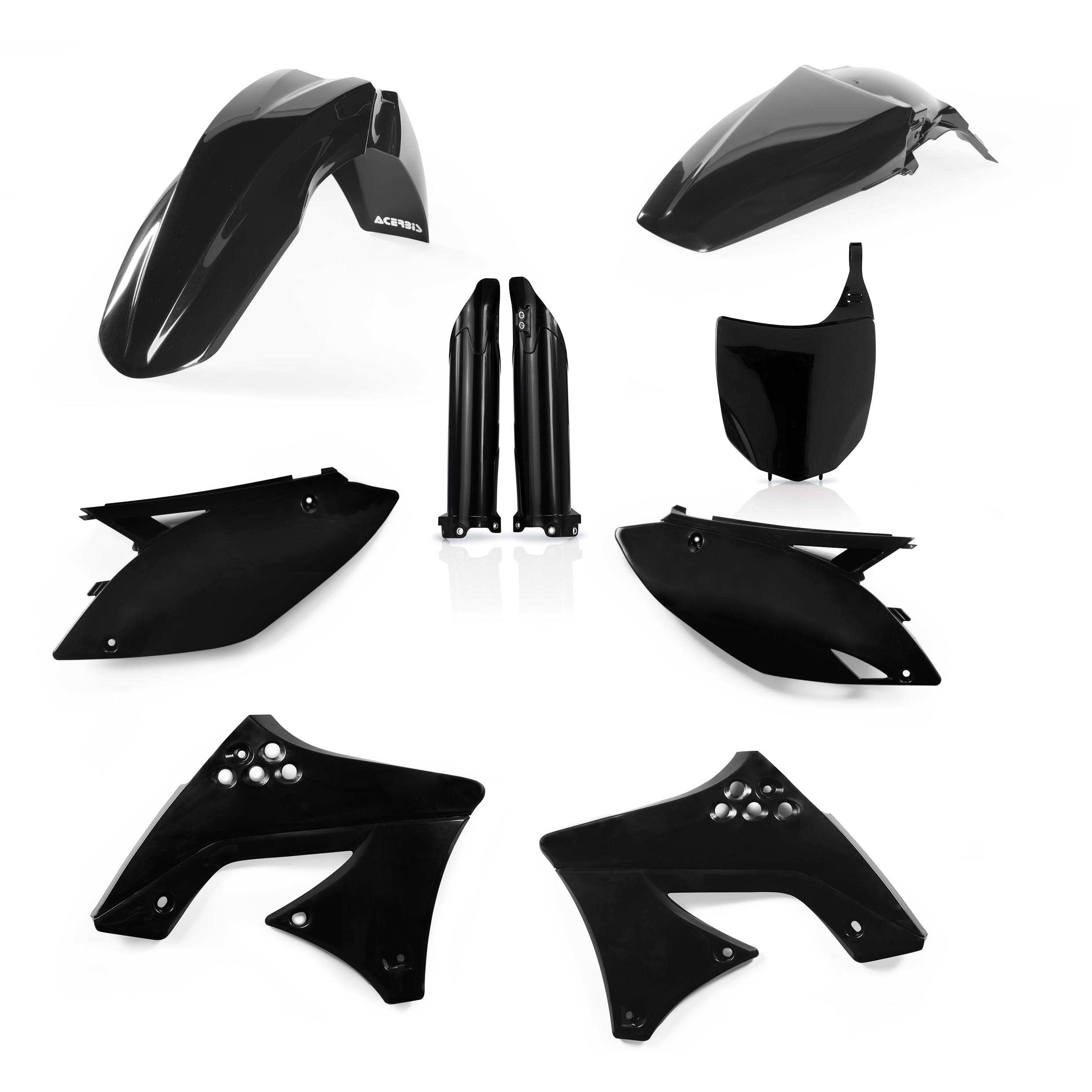 Plastics Kit ACERBIS Dirt Bike KAWASAKI KXF 250 Black 2010 FULL