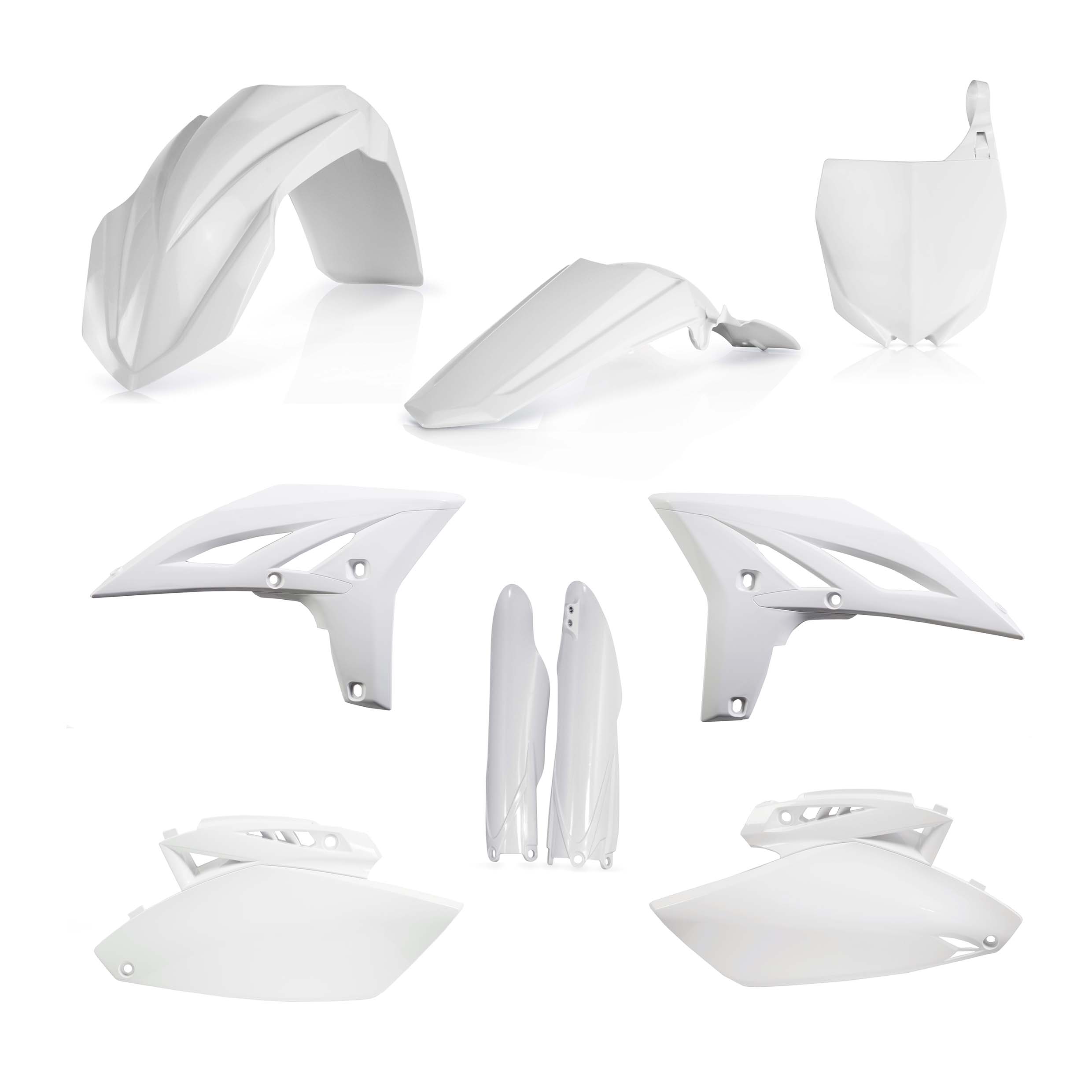 Plastics Kit ACERBIS Dirt Bike YAMAHA YZF 250 White 2010 FULL