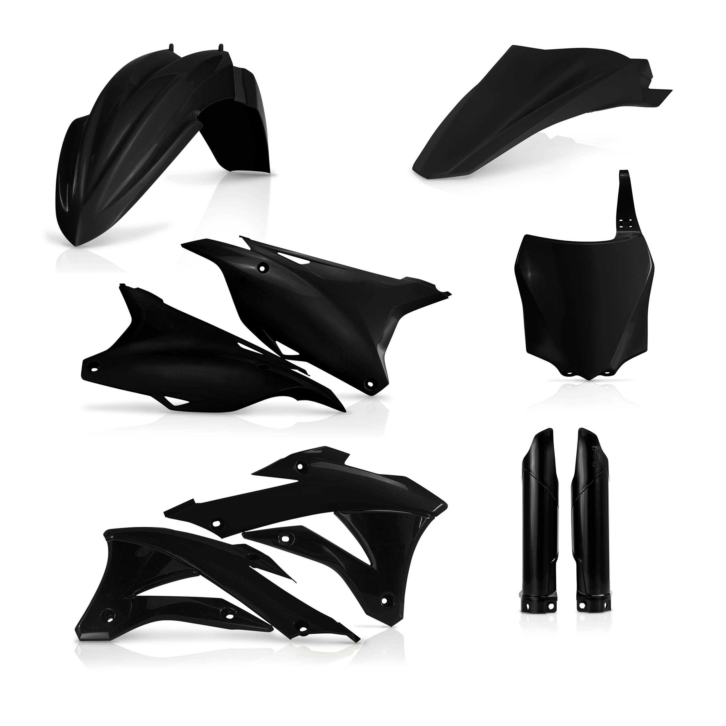 Plastics Kit ACERBIS Dirt Bike KAWASAKI KX 85 Black 2017 FULL