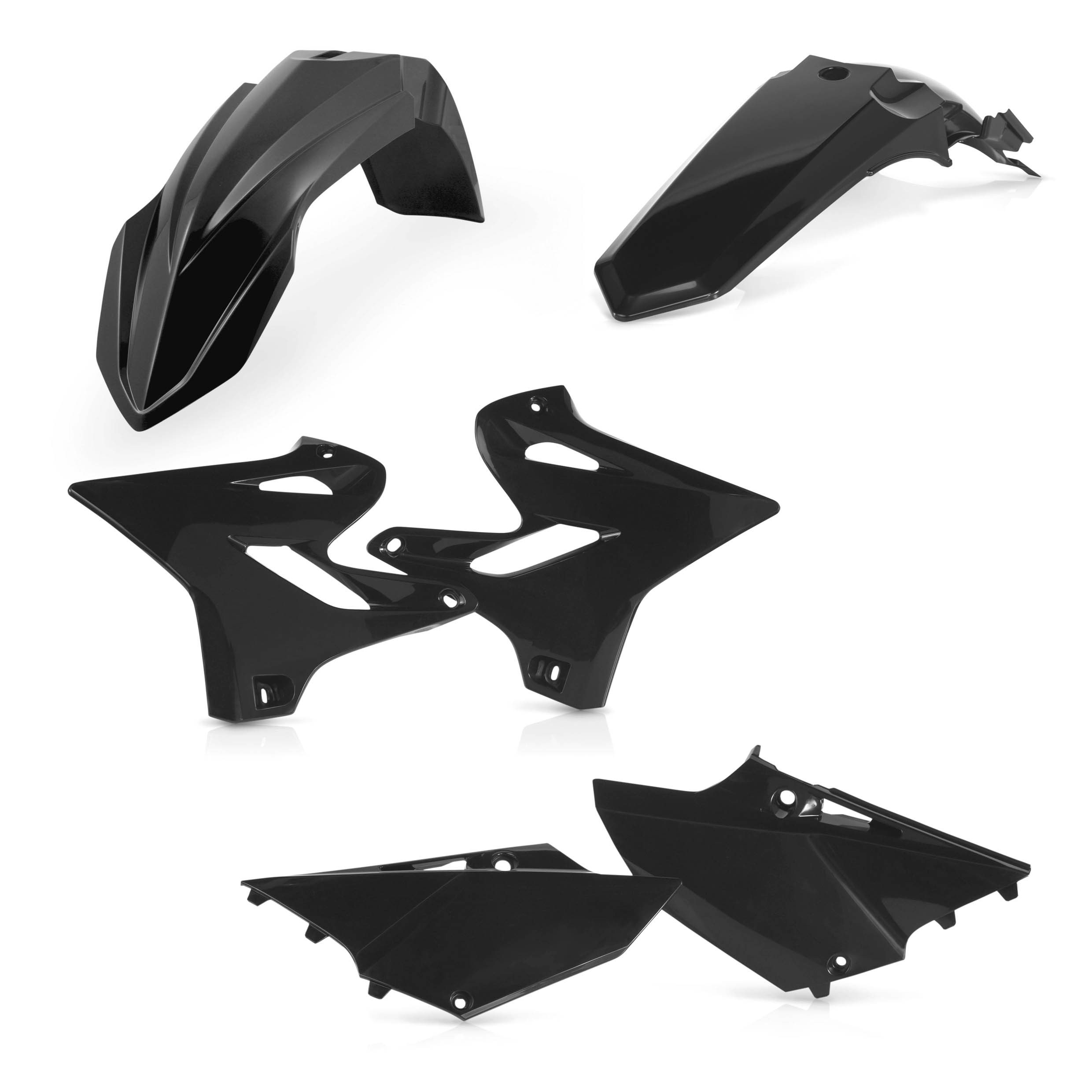 Plastics Kit ACERBIS Dirt Bike YAMAHA WR 125 2T Black 2018 Kutvek Kit