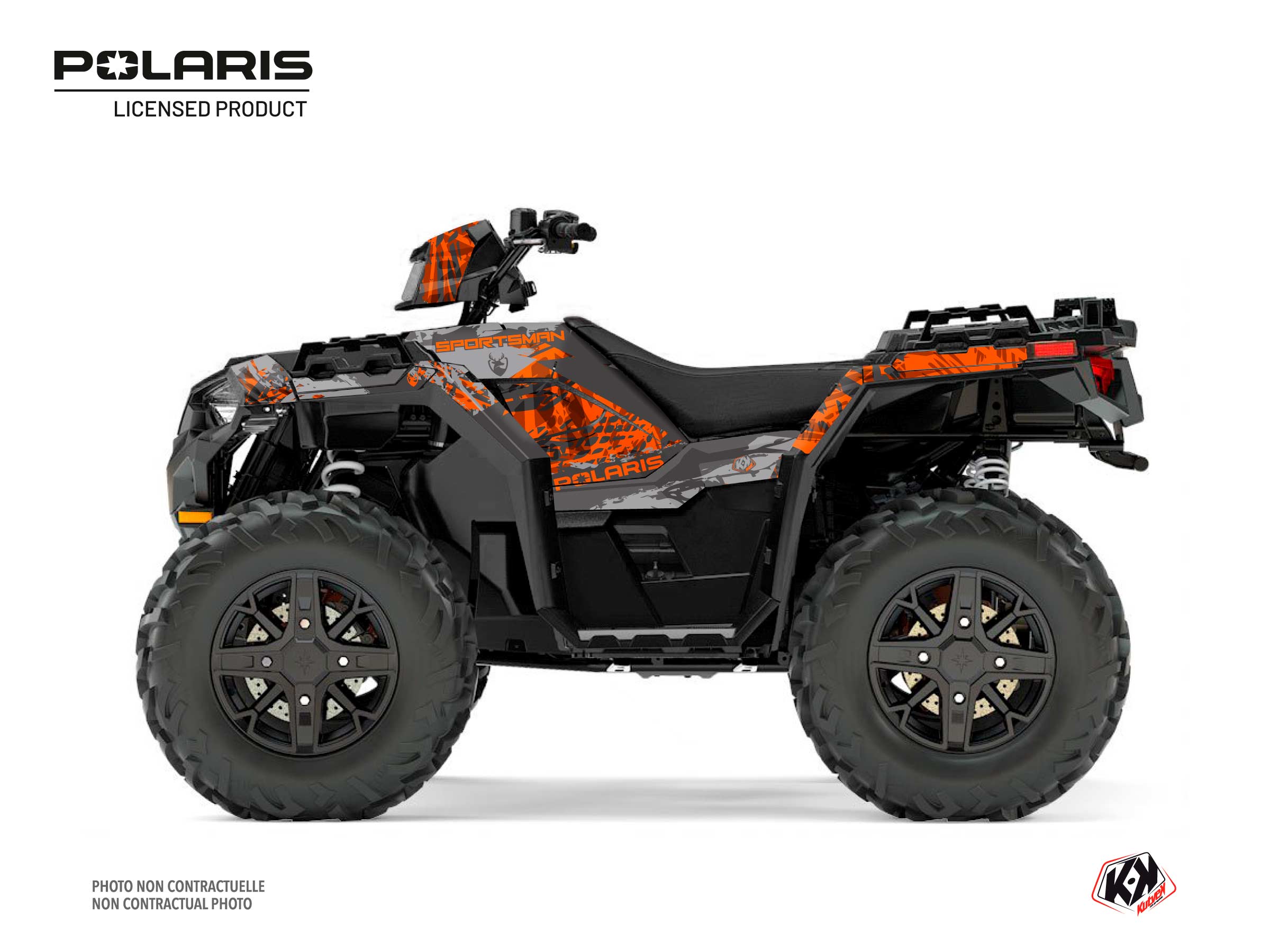 Polaris 1000 Sportsman XP Forest ATV Chaser Graphic Kit Grey