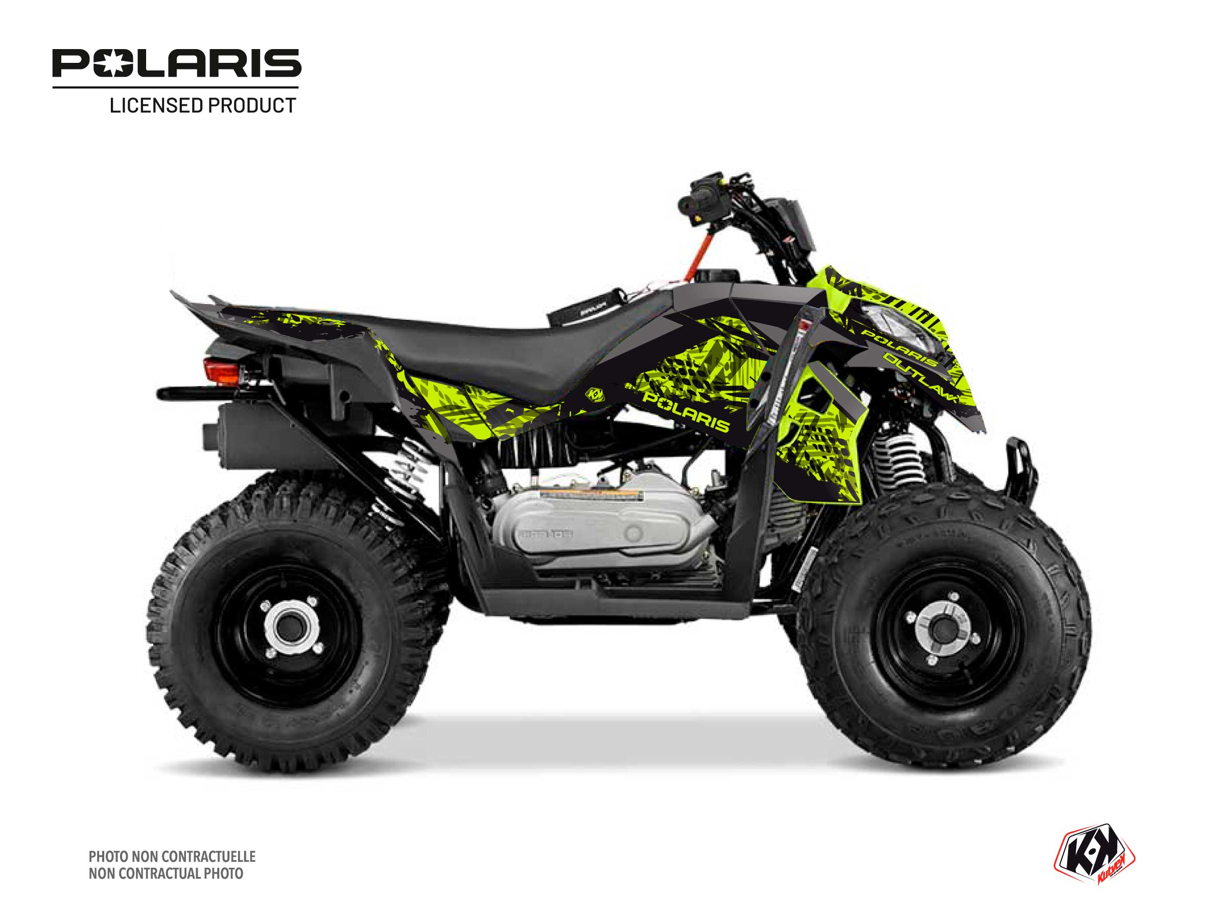Polaris Outlaw 110 ATV Chaser Graphic Kit Grey