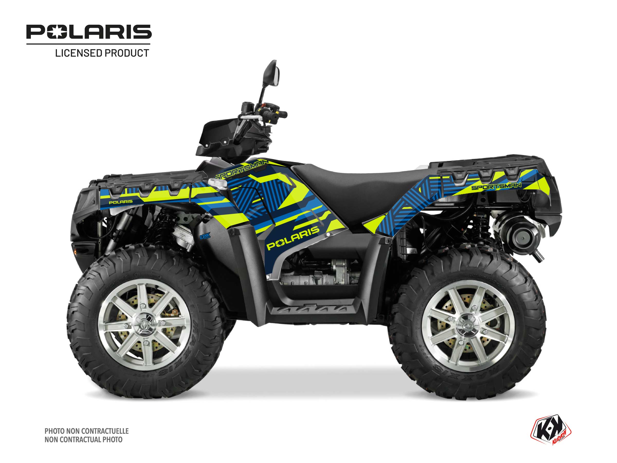 Polaris 850 Sportsman Touring ATV Epik Graphic Kit Blue