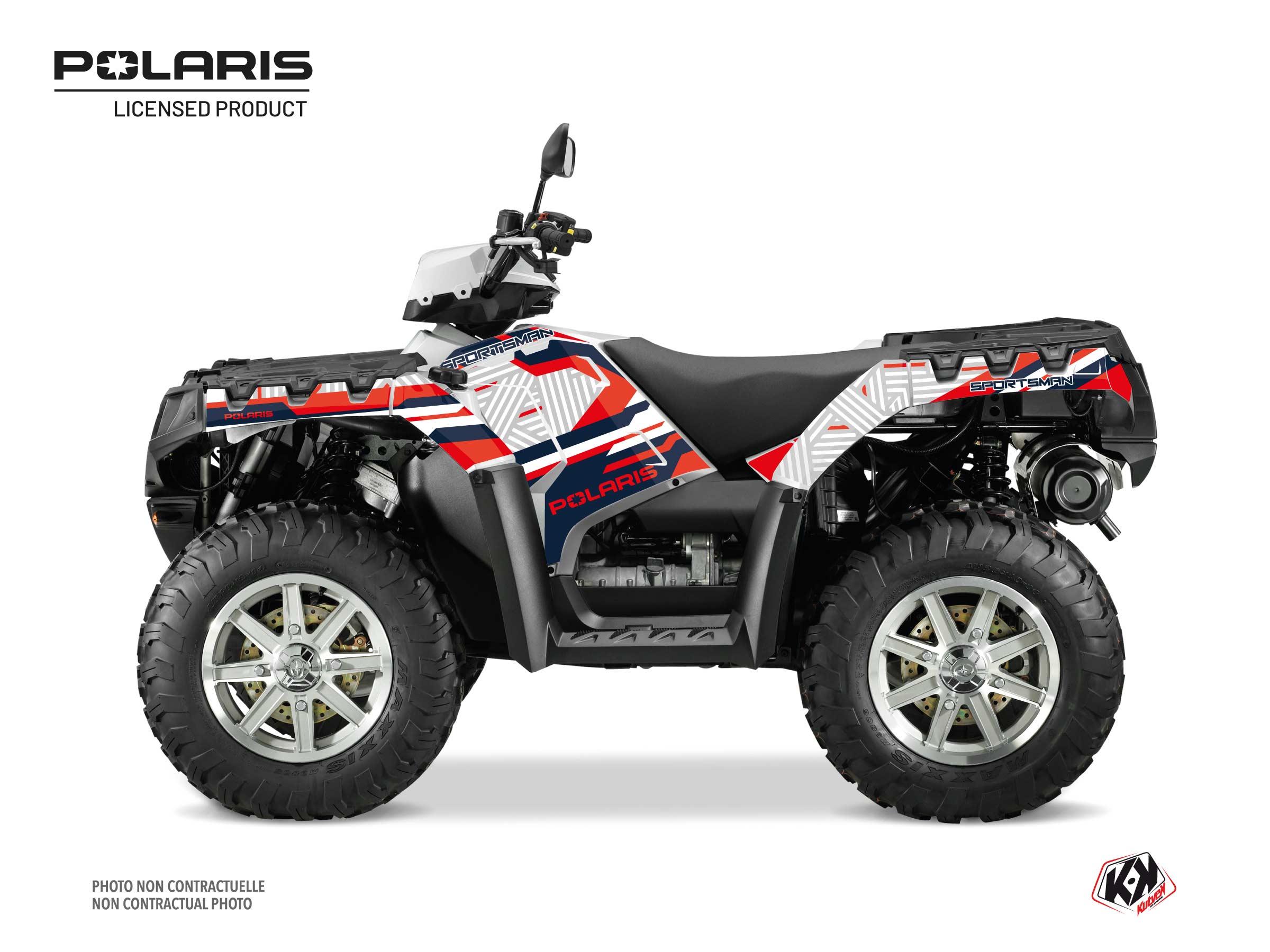 Polaris 850 Sportsman Touring ATV Epik Graphic Kit White