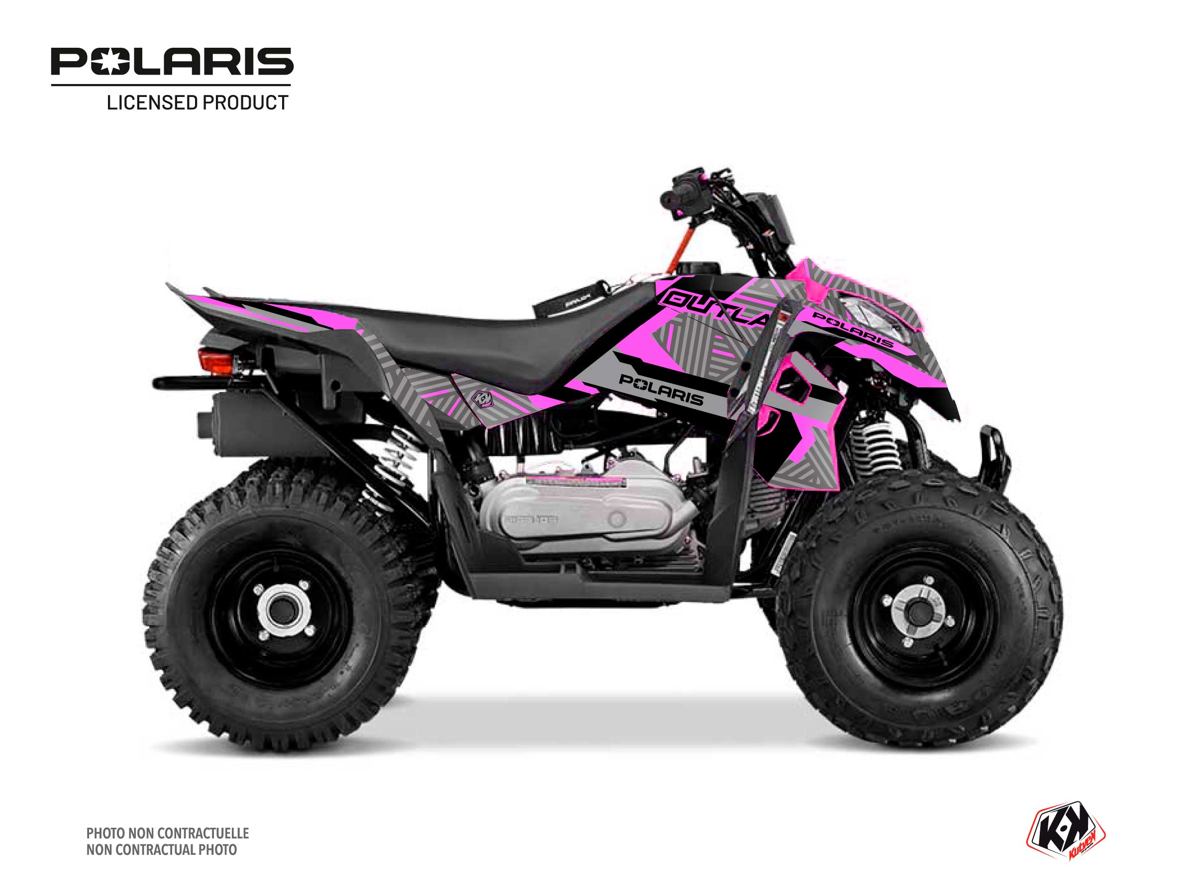 Polaris Outlaw 110 ATV Epik Graphic Kit Pink