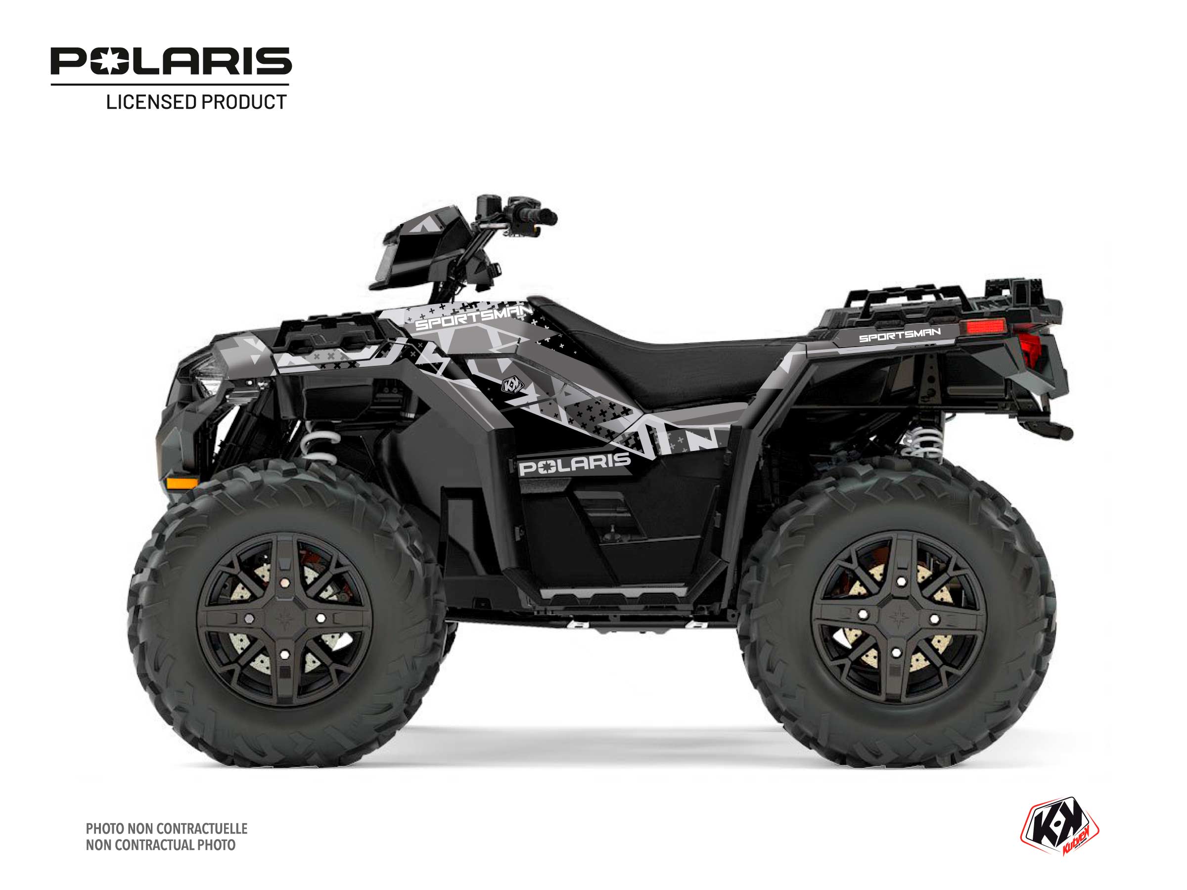 Polaris 1000 Sportsman XP Forest ATV Stun Graphic Kit Grey