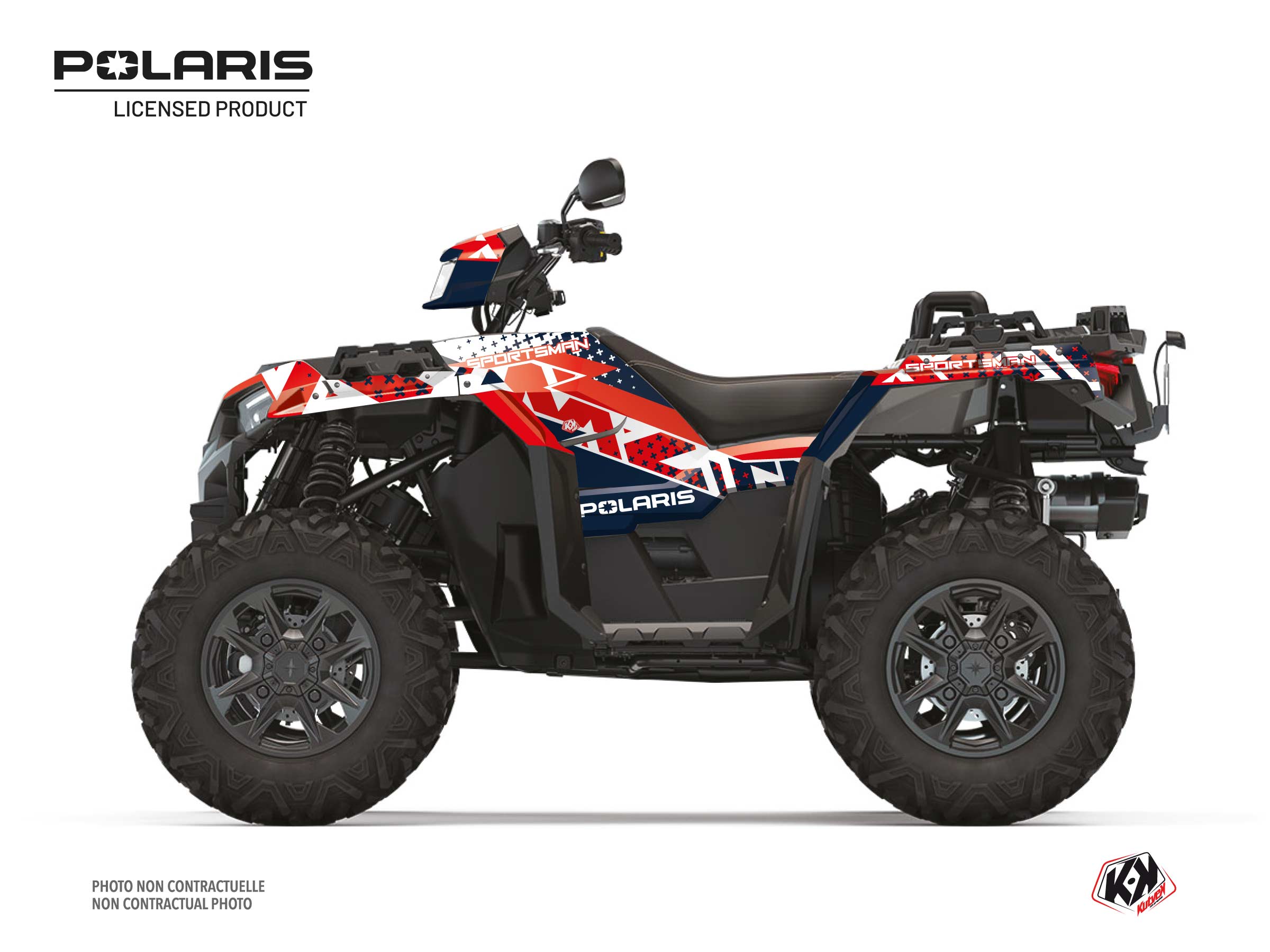 Polaris 1000 Sportsman XP S Forest ATV Stun Graphic Kit White