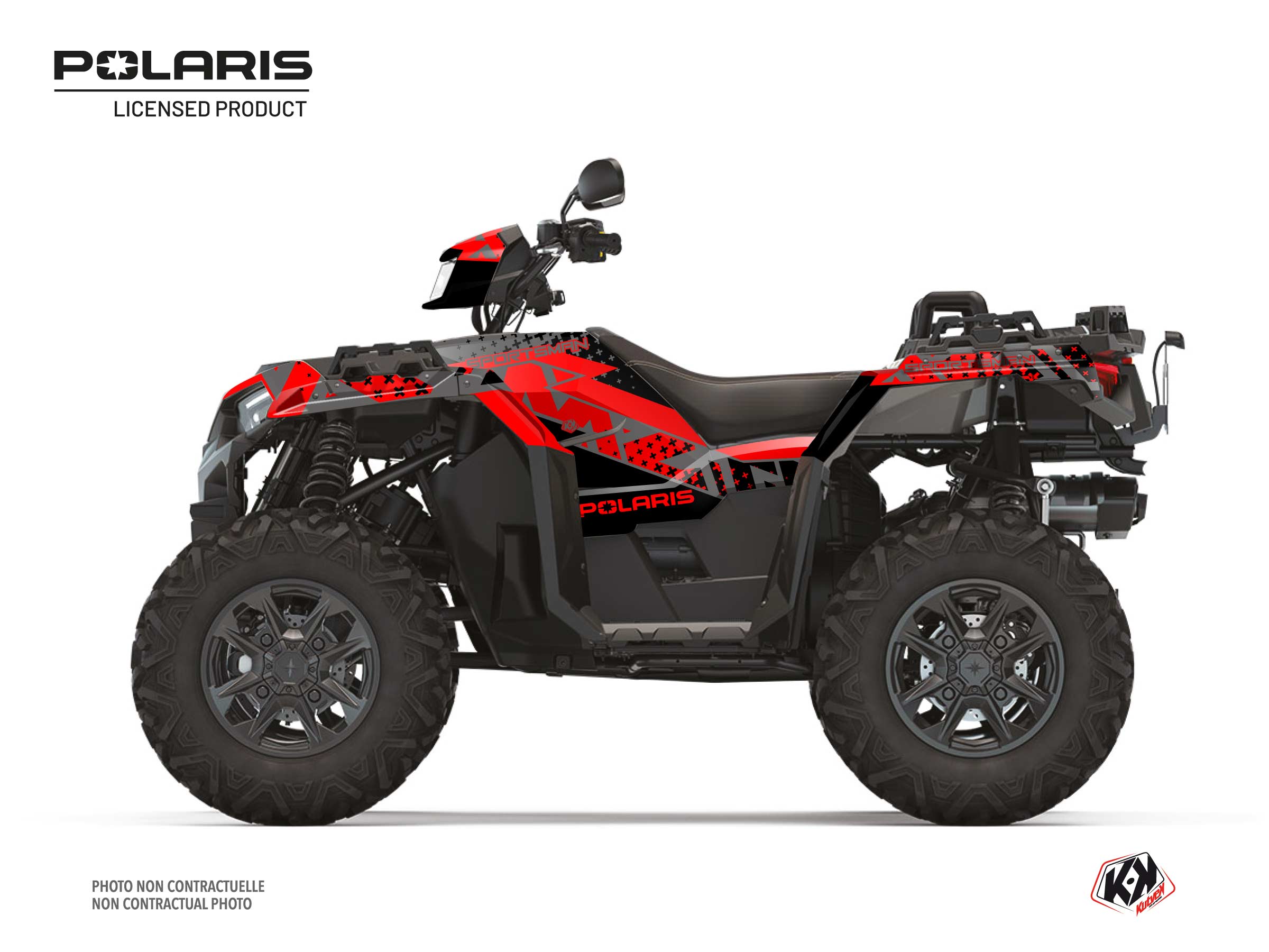 Polaris 1000 Sportsman XP S Forest ATV Stun Graphic Kit Black