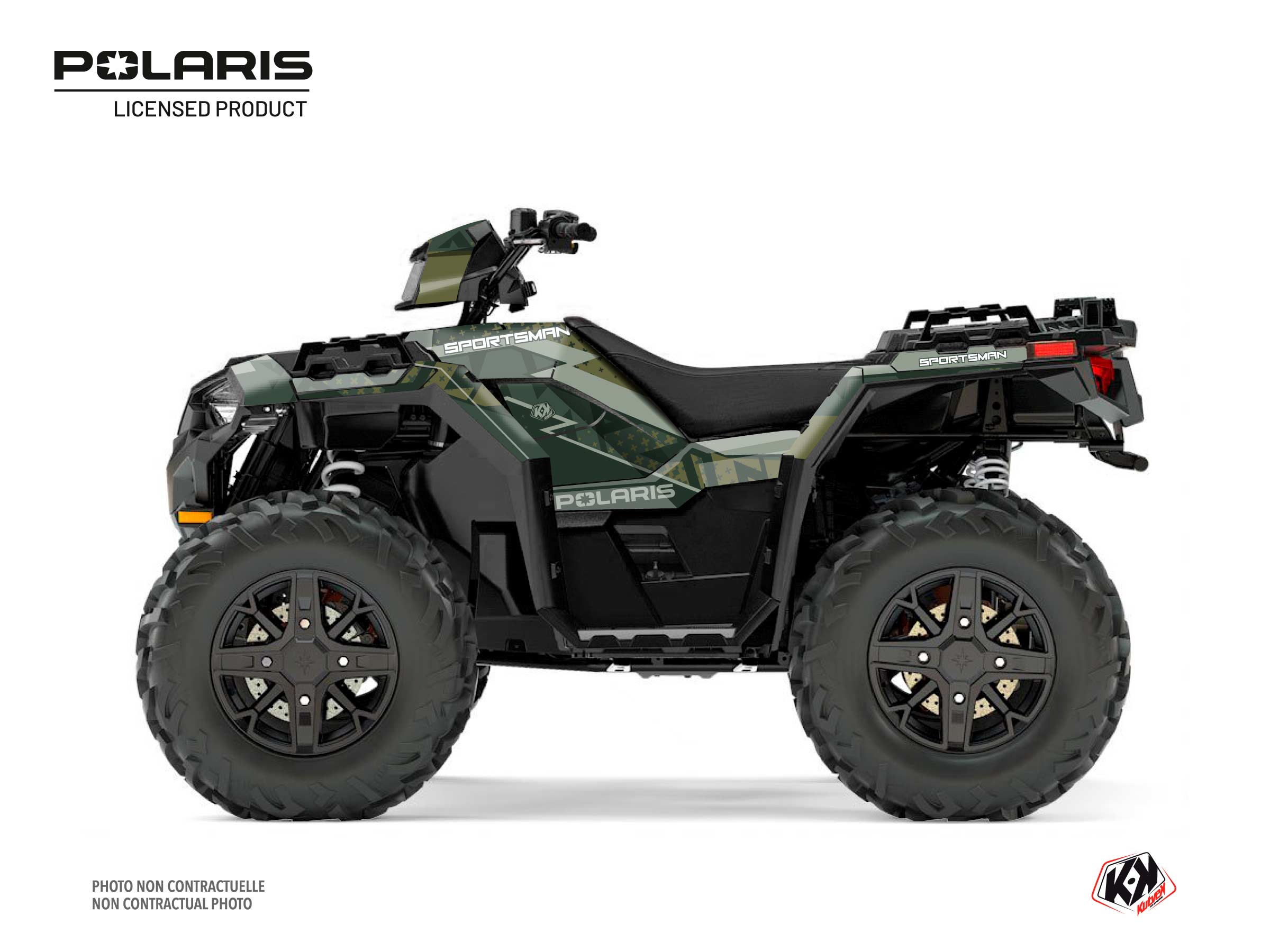 Polaris 850 Sportsman Forest ATV Stun Graphic Kit Green