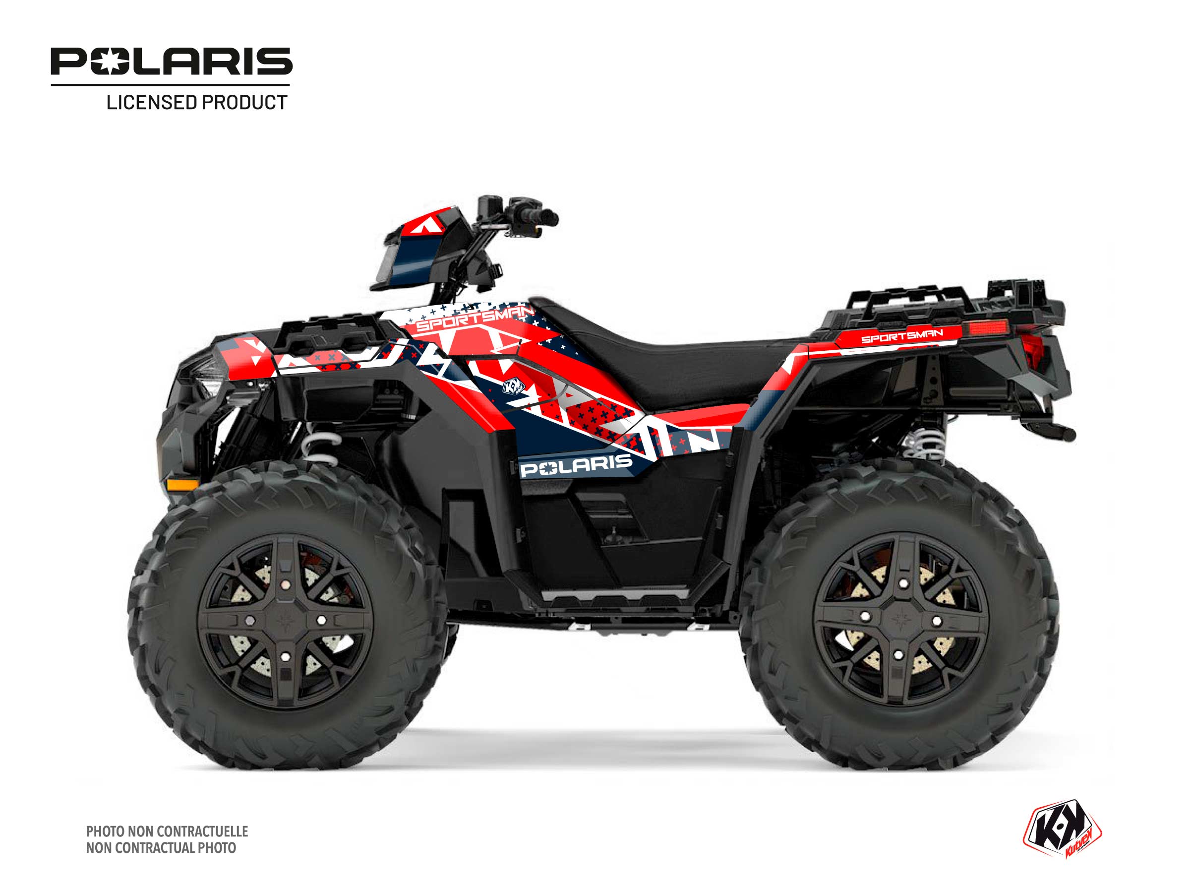 Polaris 850 Sportsman Forest ATV Stun Graphic Kit White
