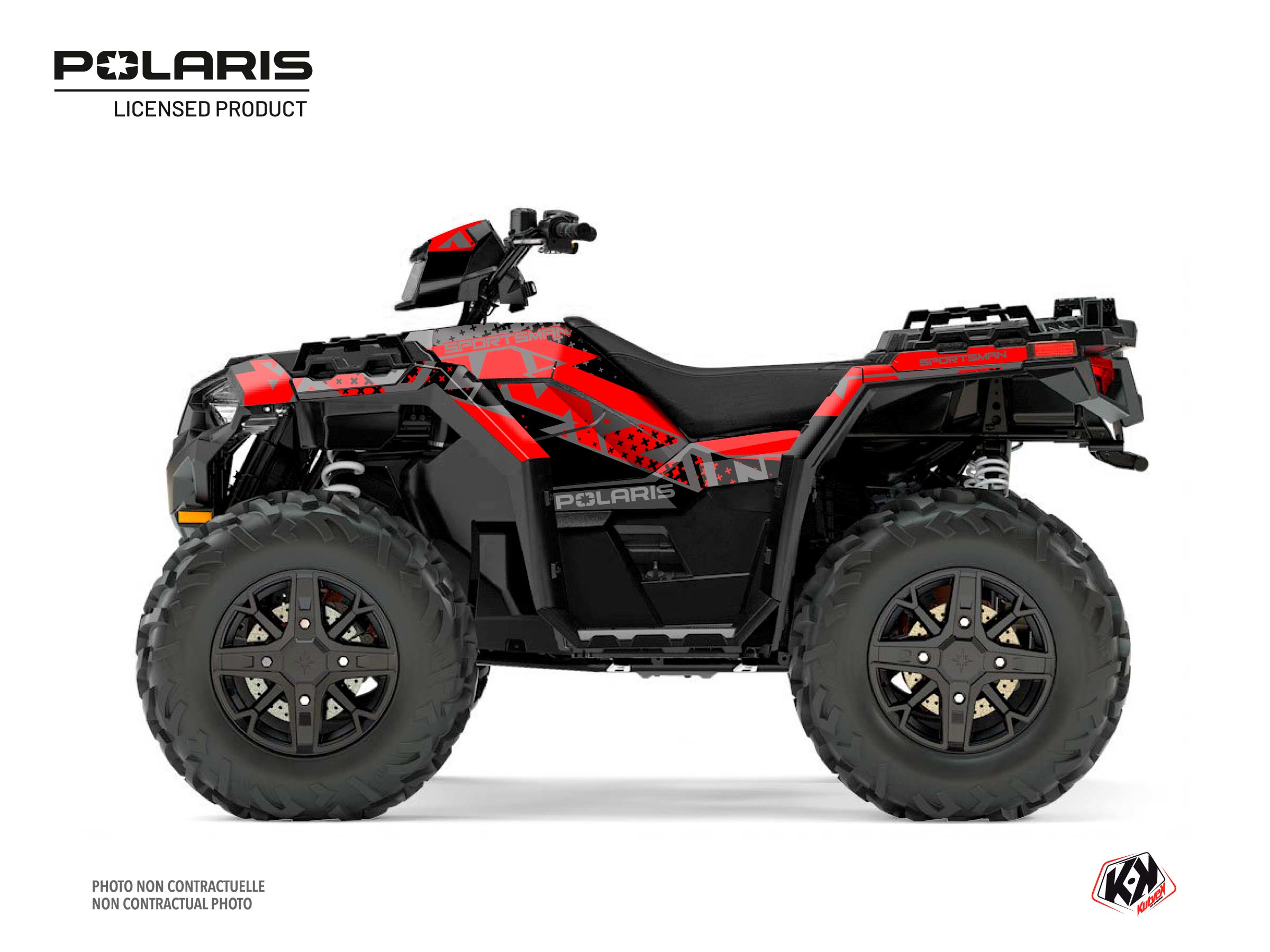Polaris 850 Sportsman Forest ATV Stun Graphic Kit Black