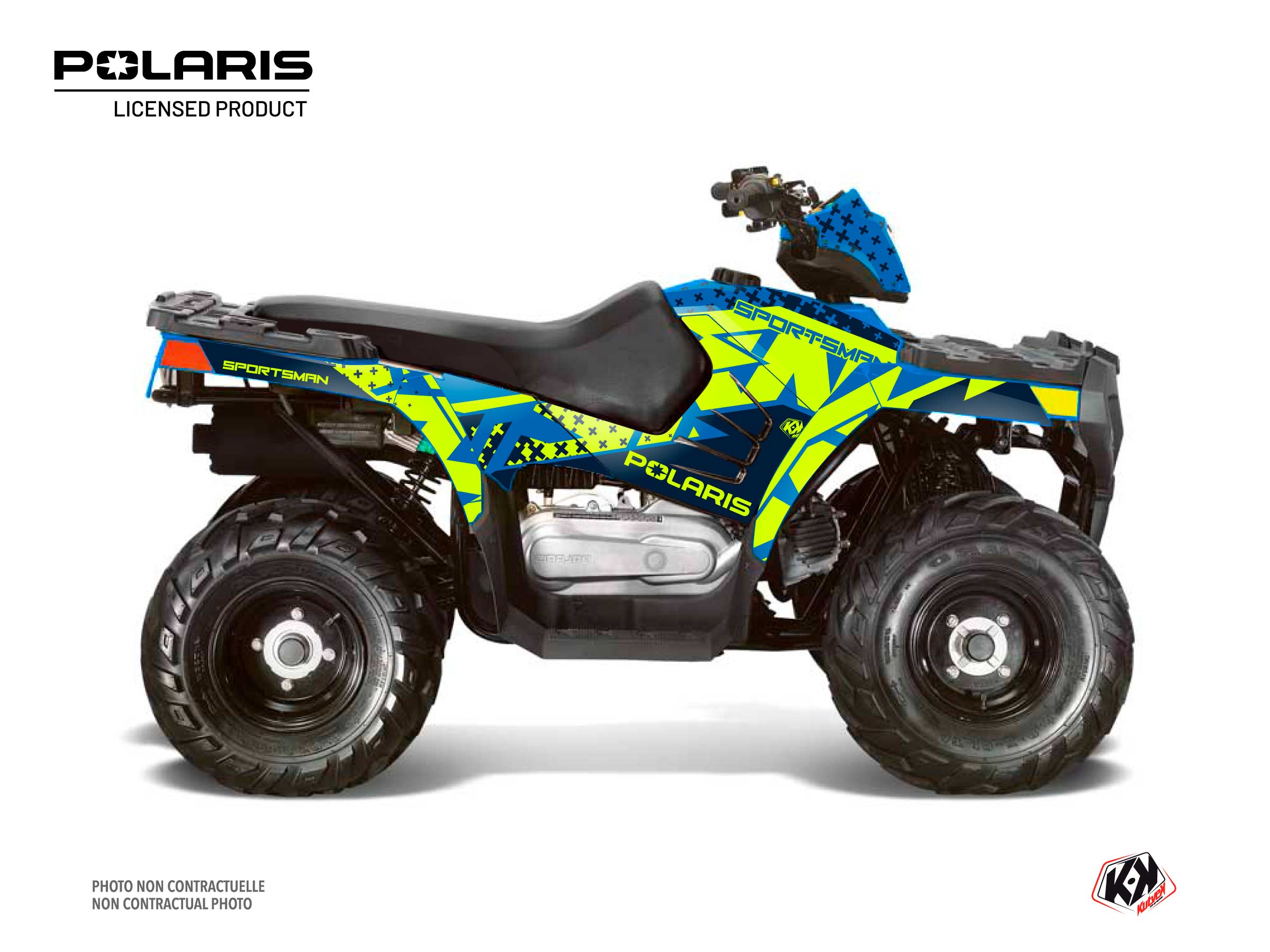 Polaris 110 Sportsman ATV Stun Graphic Kit Blue