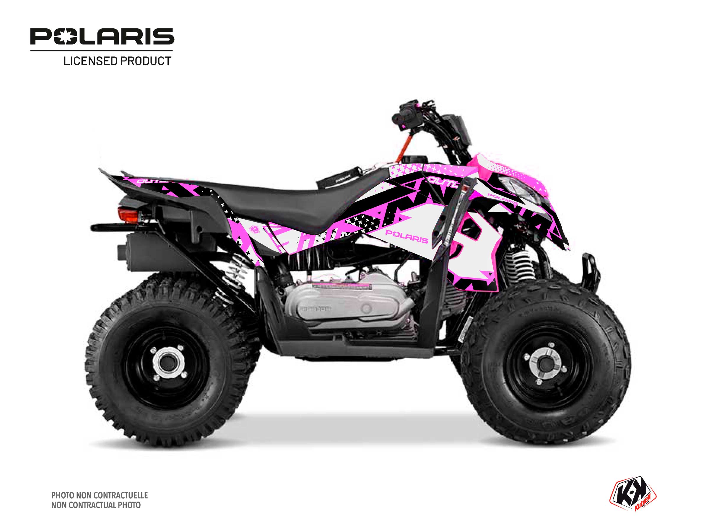 Polaris Outlaw 110 ATV Stun Graphic Kit Pink
