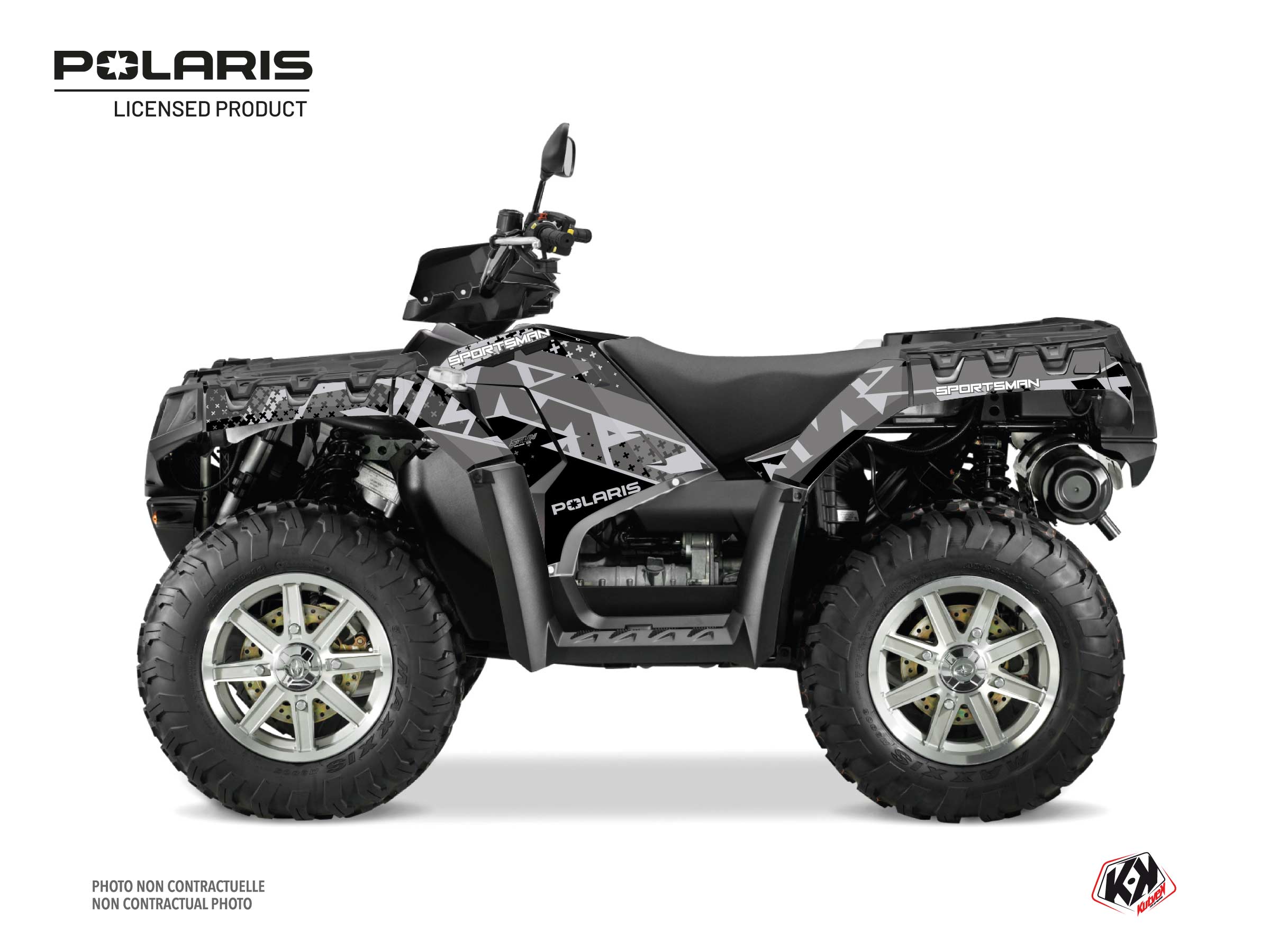 Polaris 1000 XP Sportsman Touring ATV Stun Graphic Kit Grey