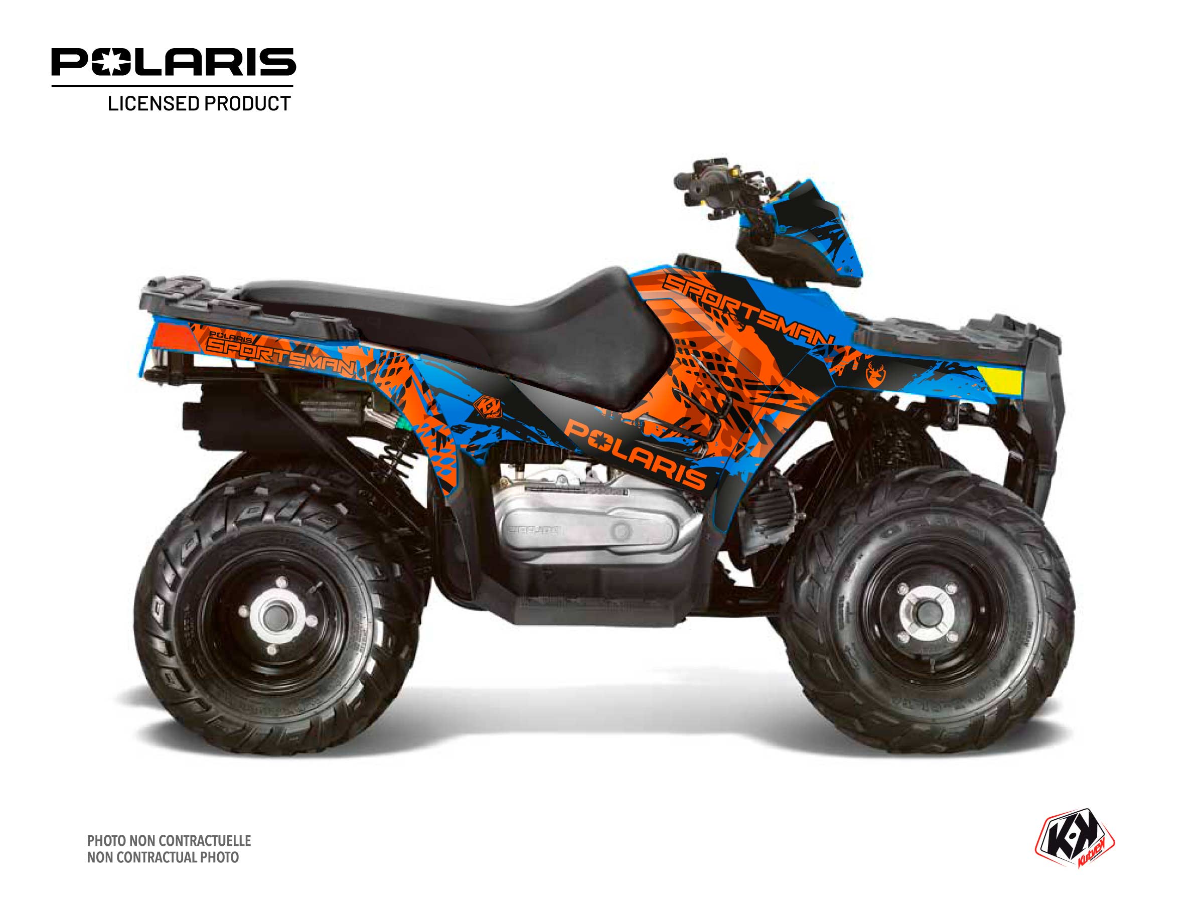 polaris atv chaser  graphic kit blue