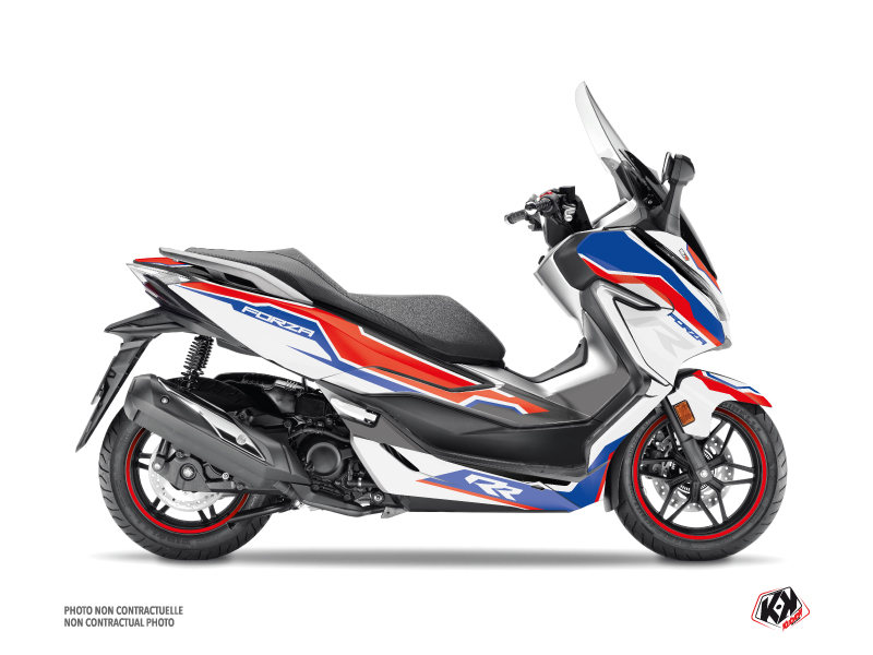 kit déco maxi-scooter honda run blanc 