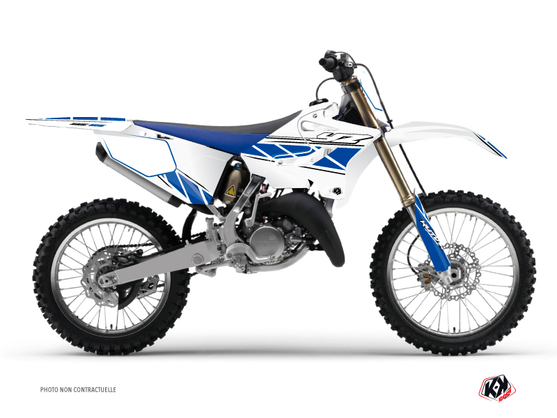 Kit Déco Moto Cross Replica Yamaha 250 YZ Blanc Bleu