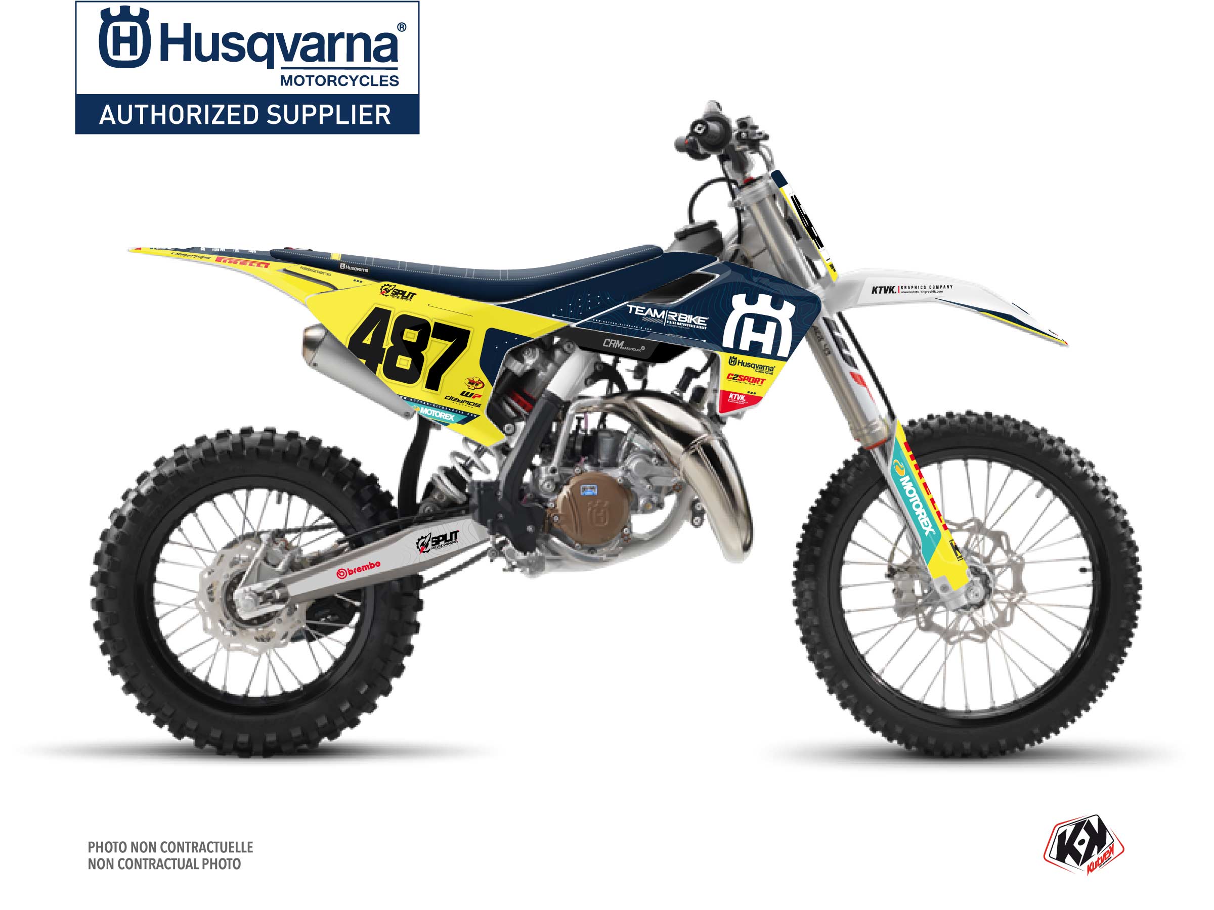 Husqvarna Tc 85 Dirt Bike Replica Team Rbike K23 Graphic Kit