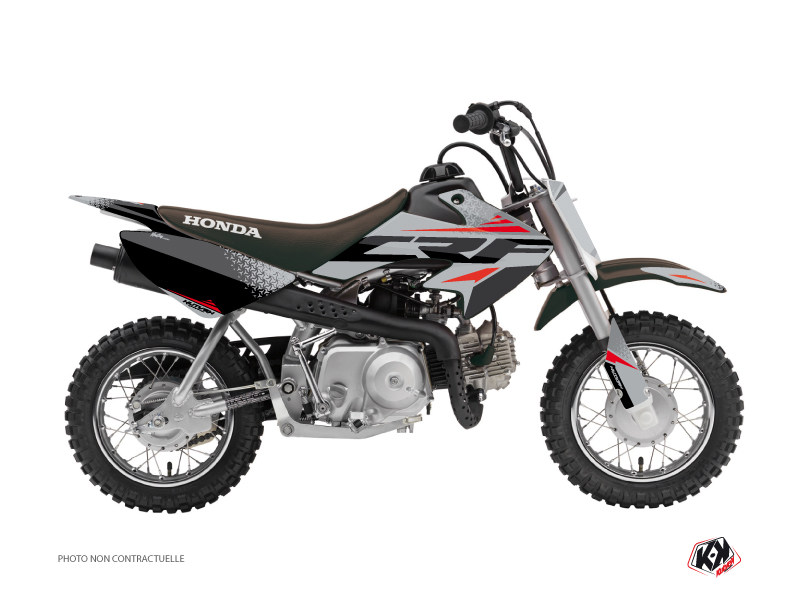 honda dirt bike nasting  graphic kit grey-red
