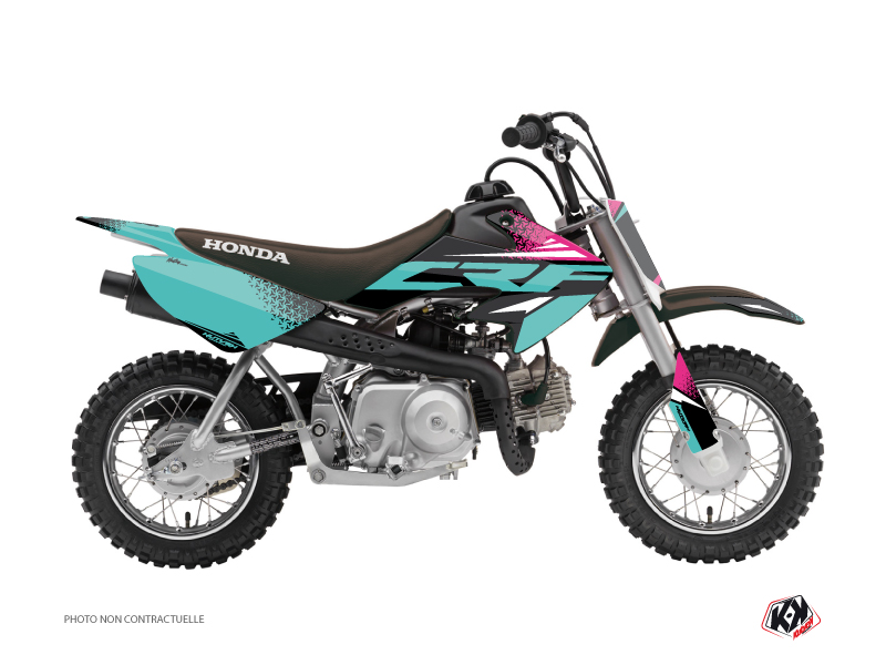 kit déco motocross honda nasting turquoise 