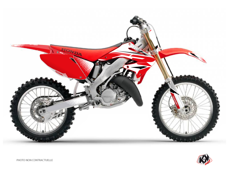 kit déco motocross honda nasting blanc-rouge 
