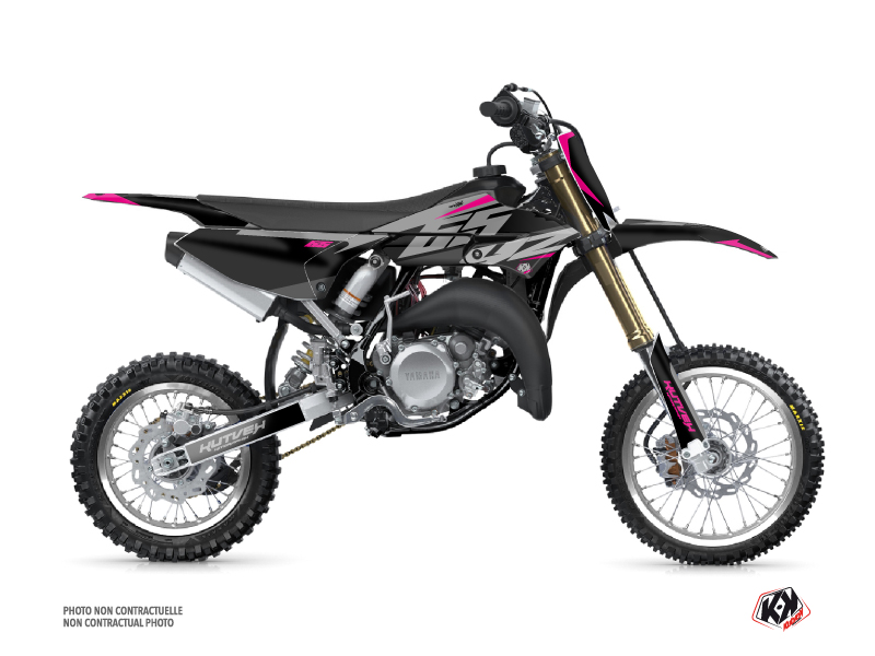 Yamaha 65 YZ Dirt Bike Skew Graphic Kit Pink