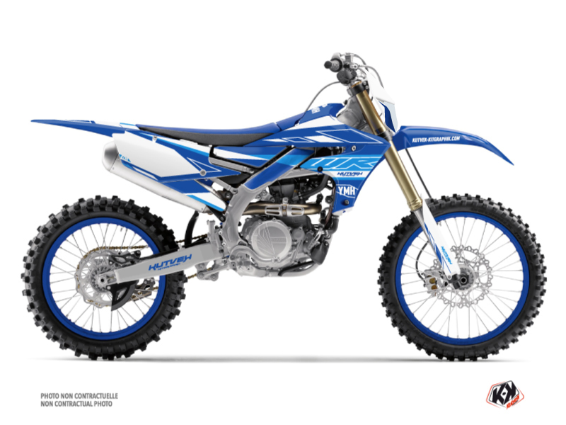 Yamaha 450 WRF Dirt Bike Outline Graphic Kit Blue