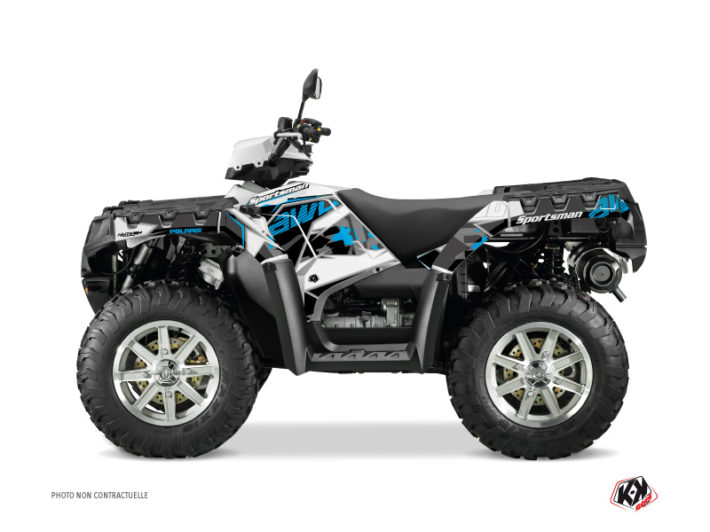 Polaris 850 Sportsman Forest ATV Visor Graphic Kit Blue