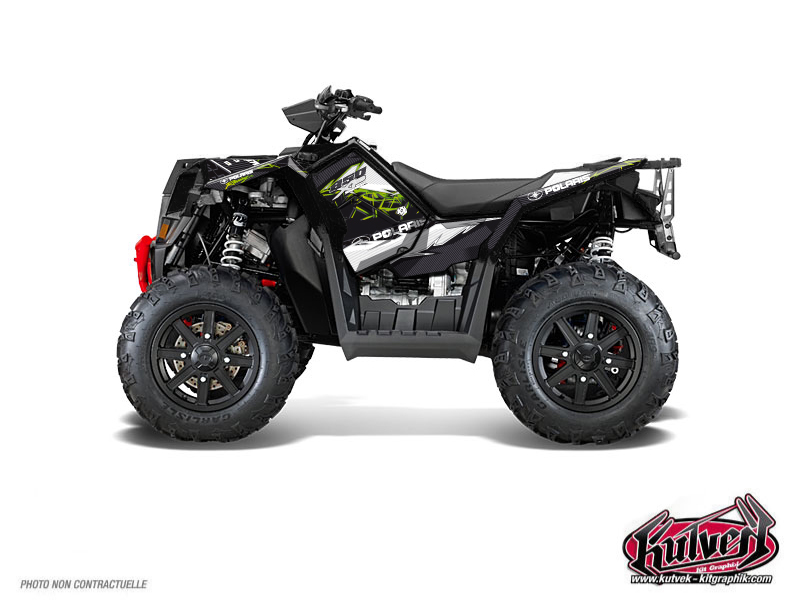 kit déco quad polaris action vert 