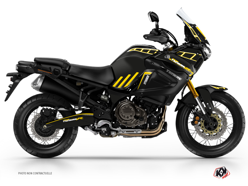 Kit Déco Moto Adventure Yamaha XTZ 1200 Super TENERE Noir Jaune