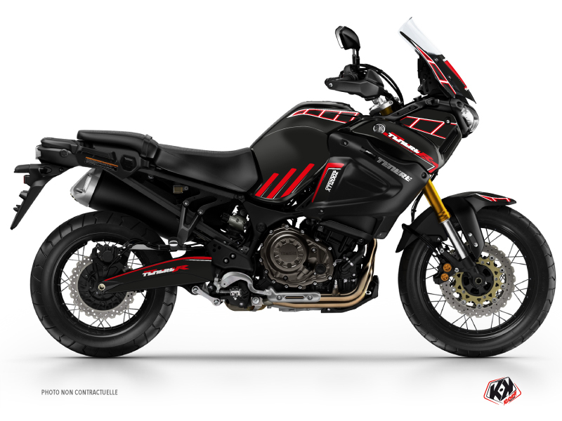 Kit Déco Moto Adventure Yamaha XTZ 1200 Super TENERE Noir Rouge