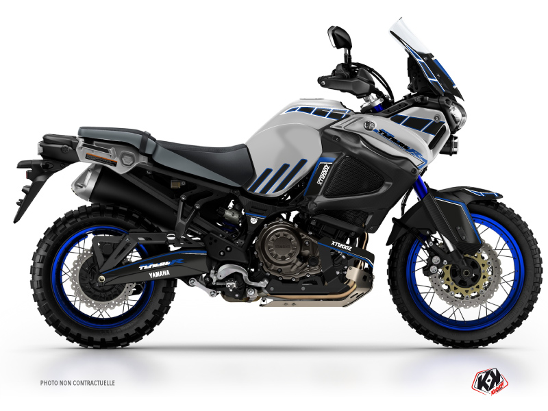 Kit Déco Moto Adventure Yamaha XTZ 1200 Super TENERE World Crosser Bleu Gris