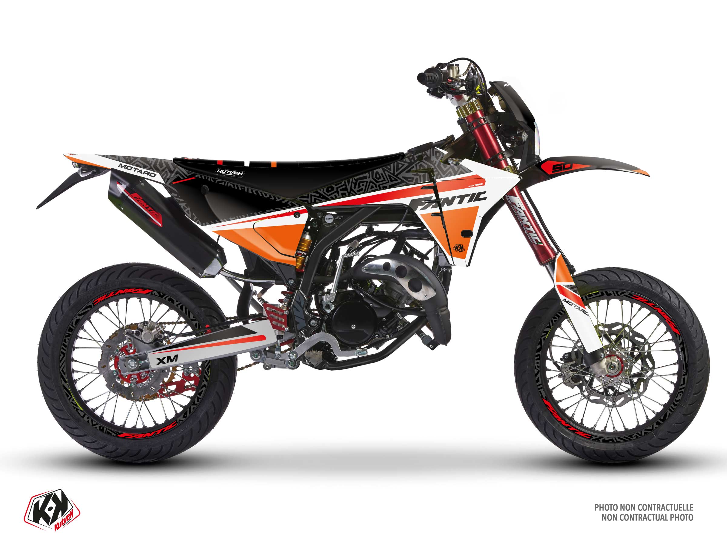 fantic 50cc ahead  graphic kit black