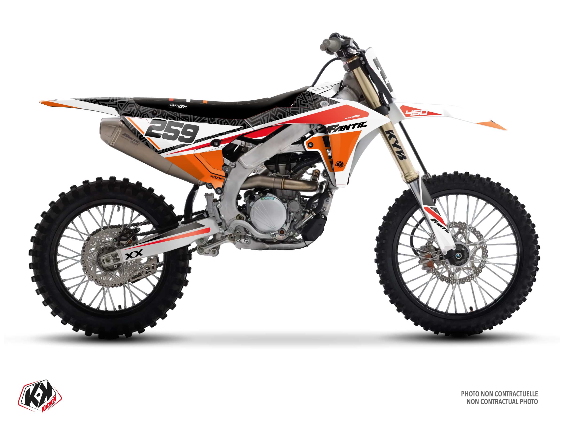 fantic dirt bike ahead  graphic kit black