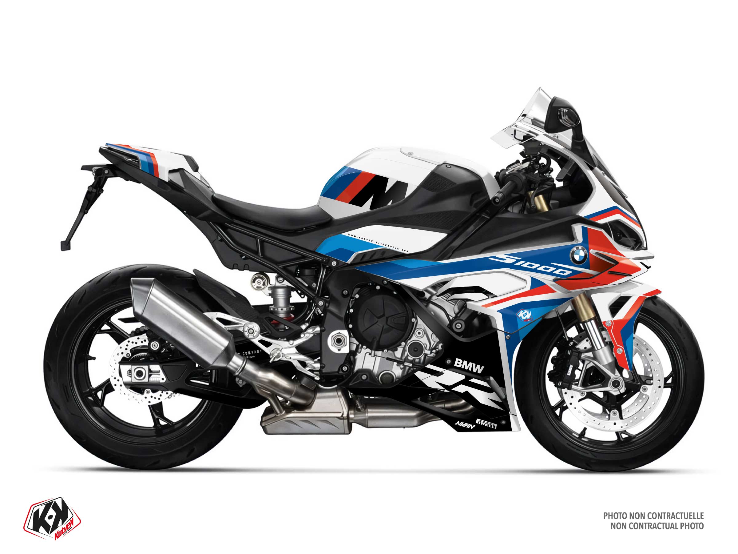 bmw street bike arven  graphic kit white