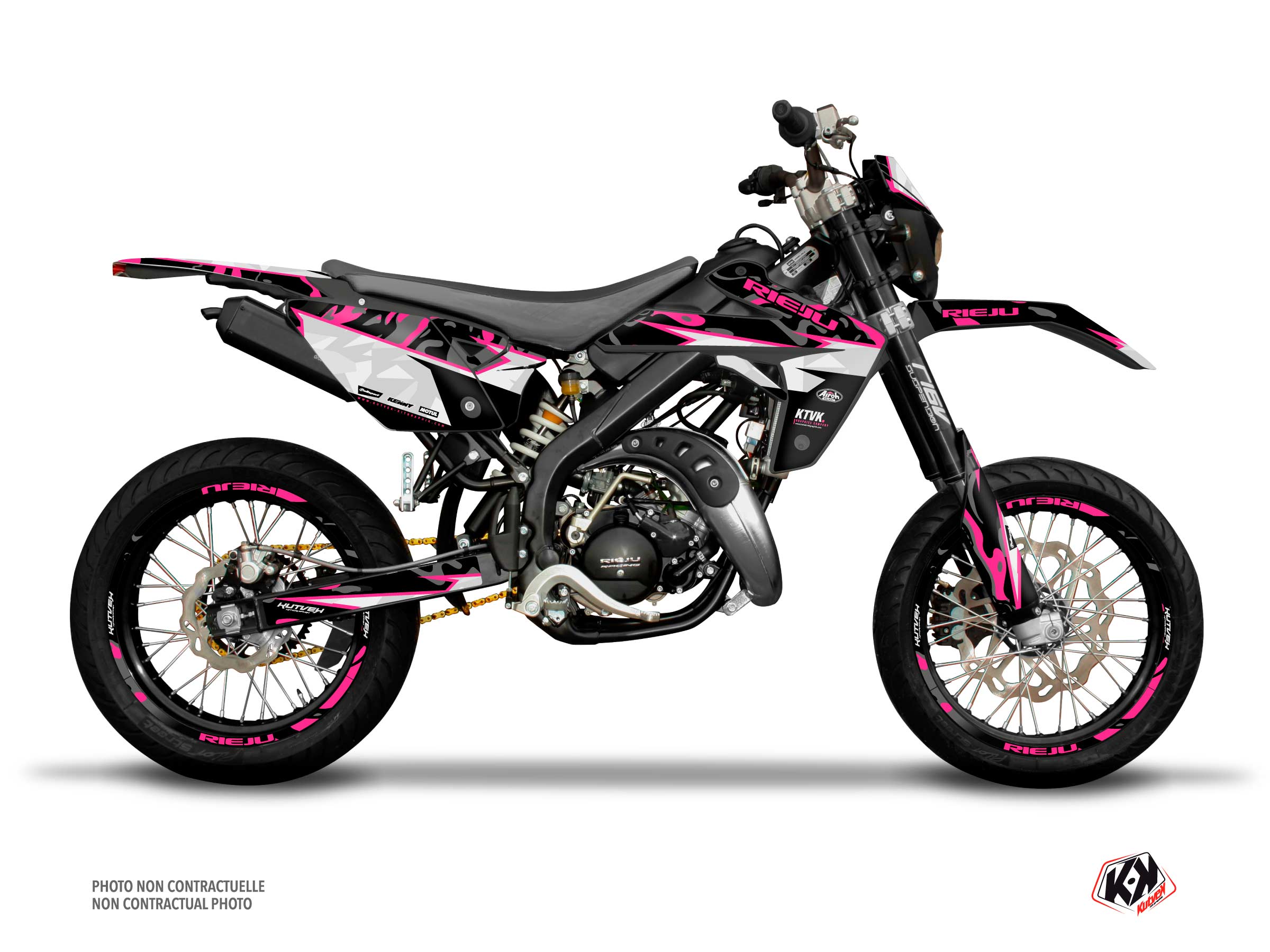 Rieju MRT 50 50cc BARBARIAN Graphic Kit Pink