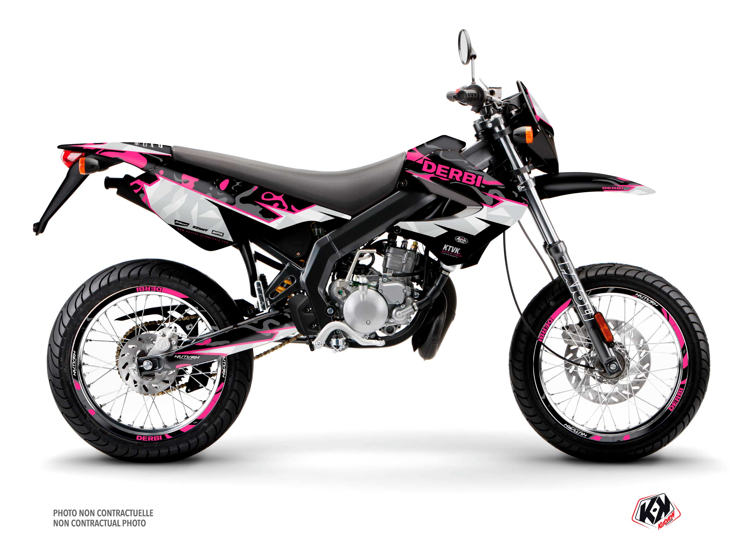 Derbi Xrace 50cc BARBARIAN Graphic Kit Pink