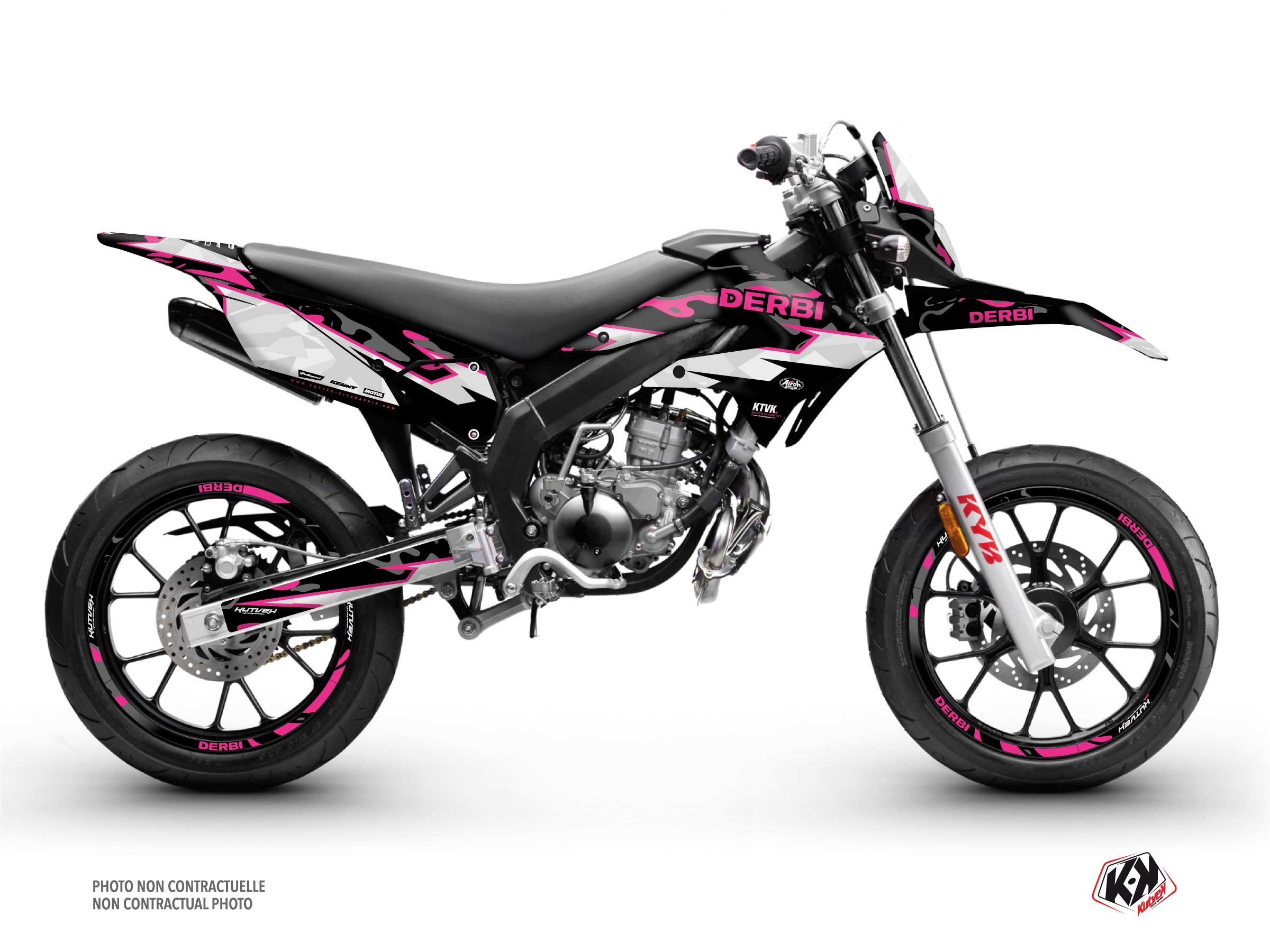  Derbi Xtreme 50cc BARBARIAN Graphic Kit Pink
