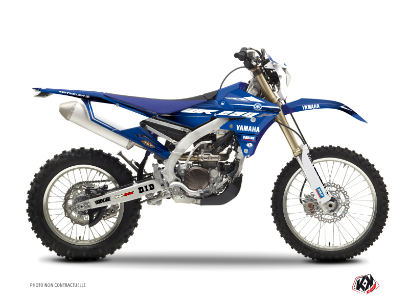 Yamaha 250 WRF Dirt Bike Basik Graphic Kit Blue