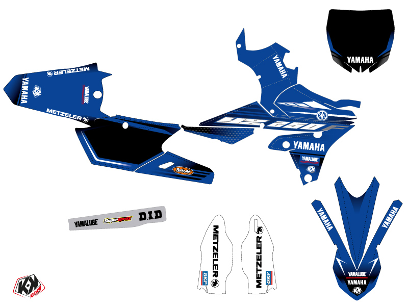 Kit Déco Moto Cross Basik Yamaha 250 YZF Bleu