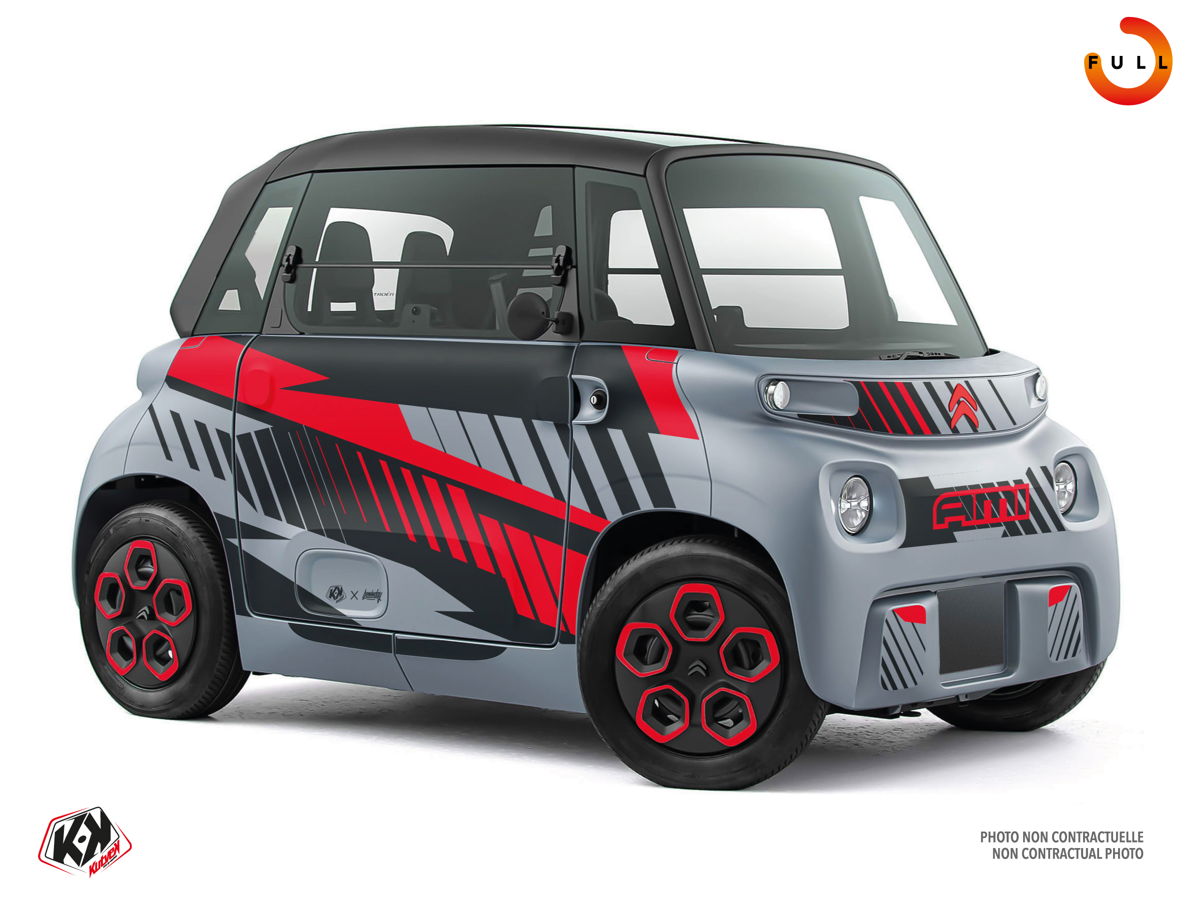 kit déco golf cart citroën beat bleu 