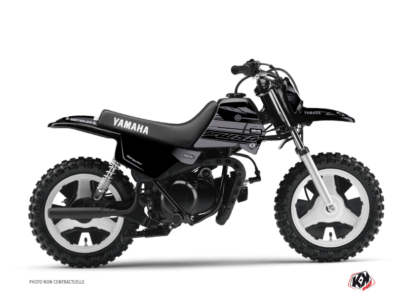 Yamaha PW 50 Dirt Bike Black Matte Graphic Kit Black