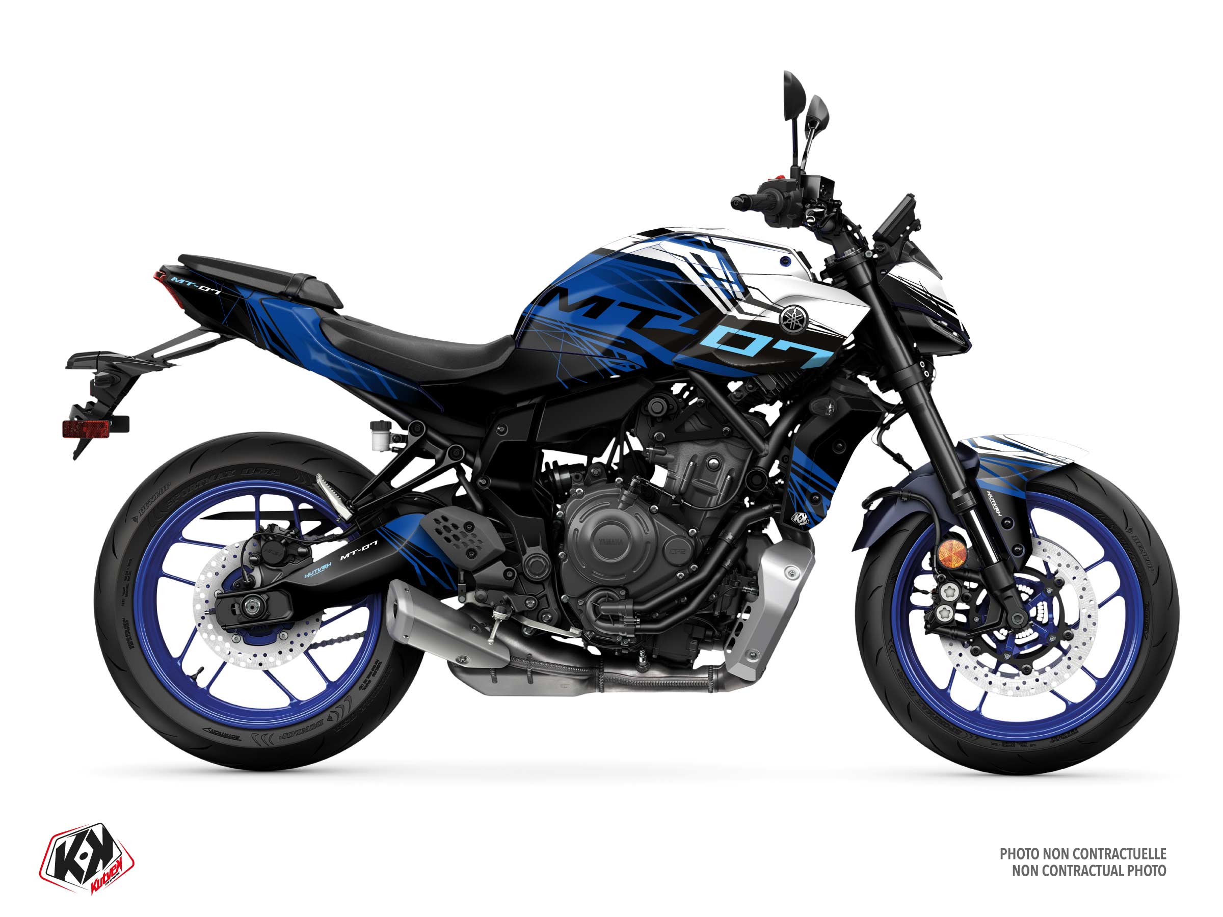 yamaha street bike bluestorm  graphic kit blue