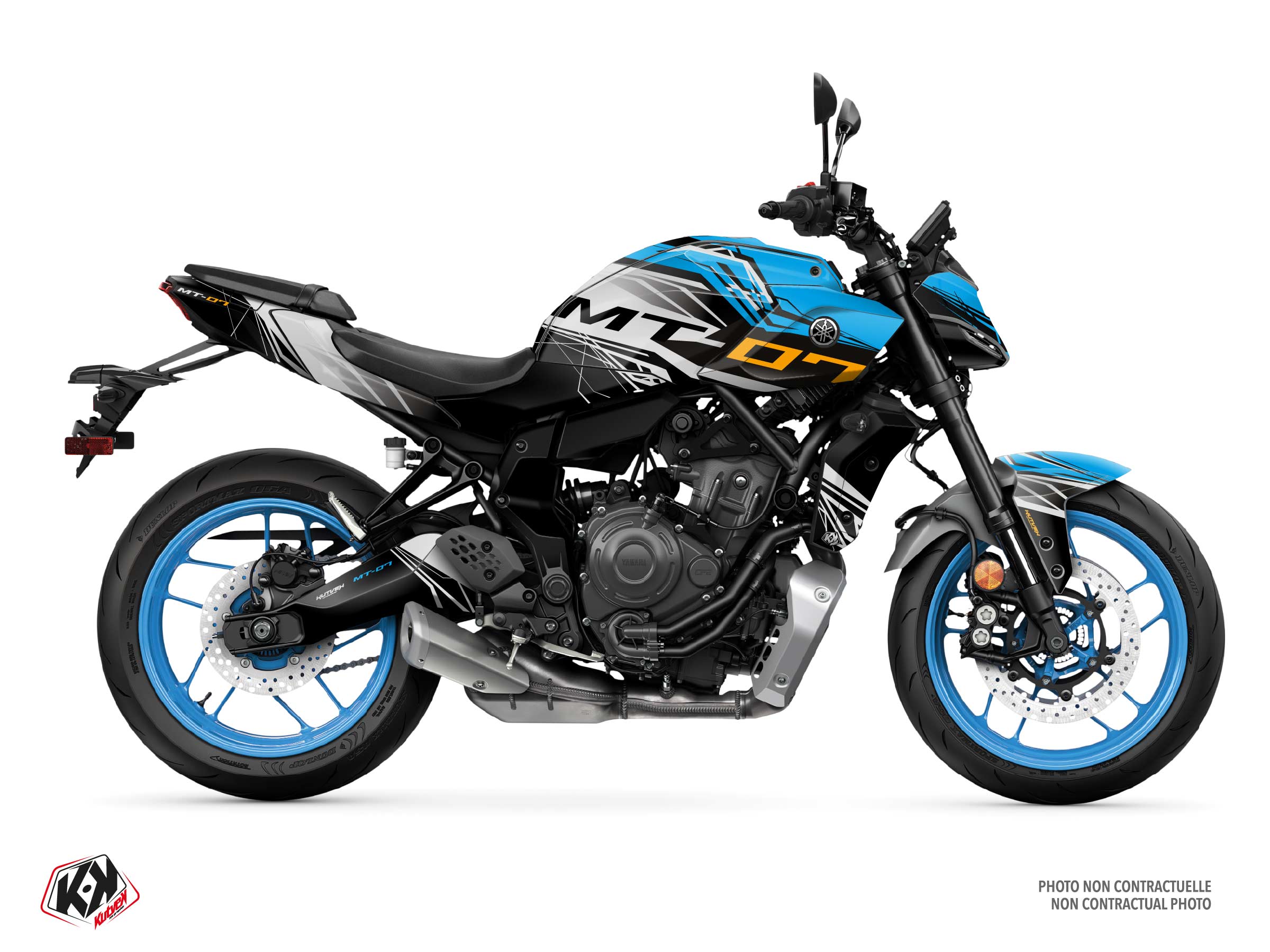 yamaha street bike bluestorm  graphic kit grey