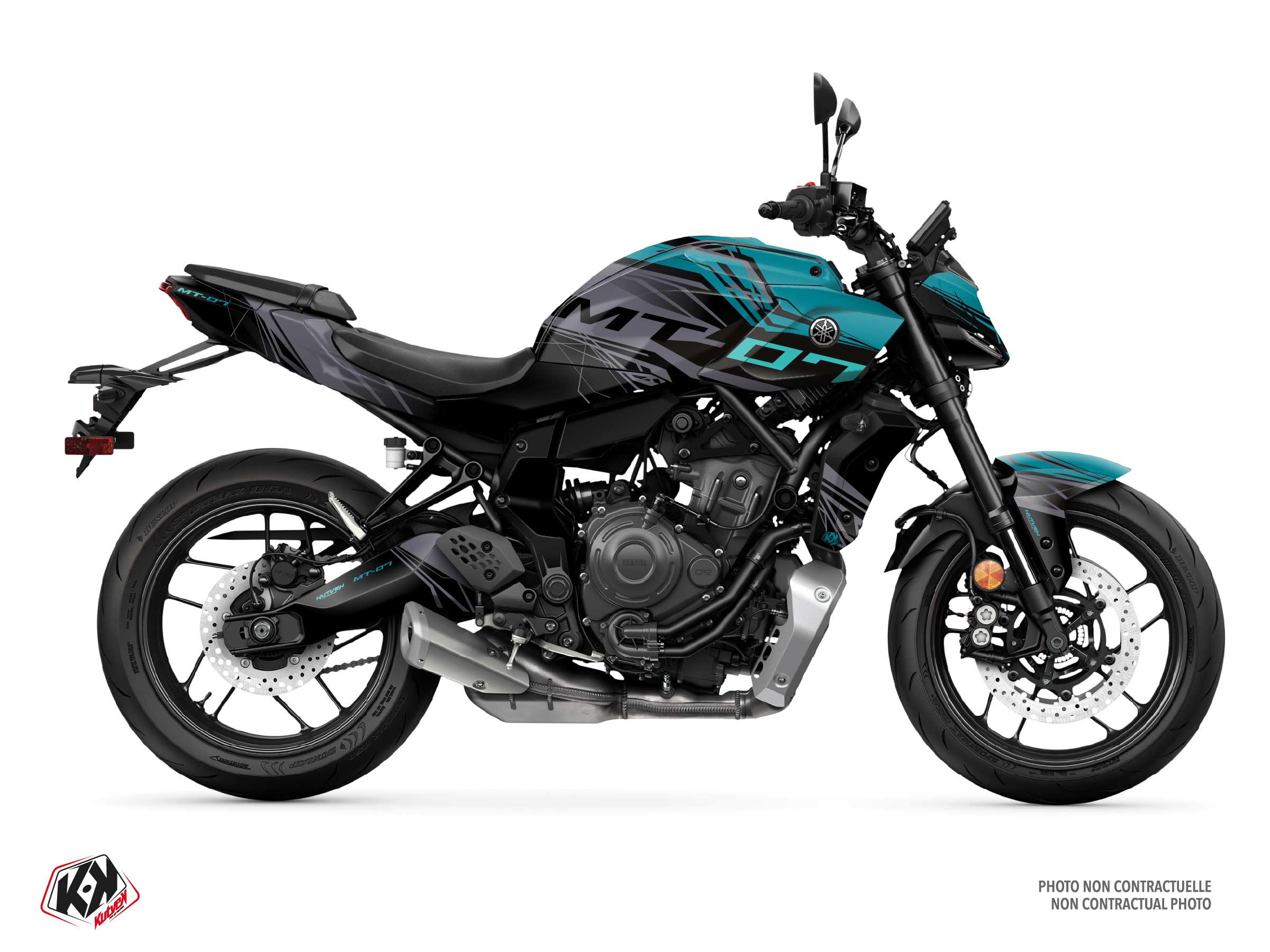 yamaha street bike bluestorm  graphic kit black