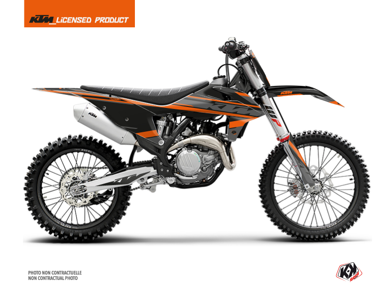 KTM 150 SX Dirt Bike Breakout Graphic Kit Black Orange 
