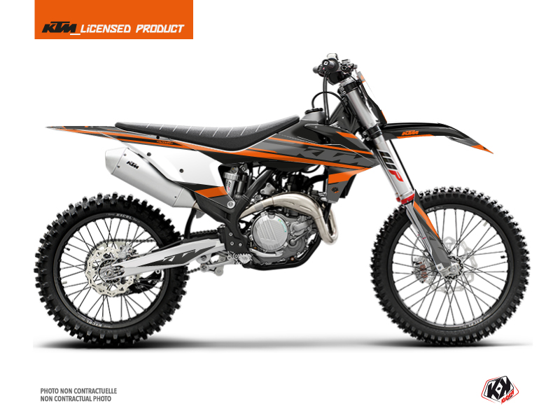 ktm dirt bike breakout  graphic kit black-orange