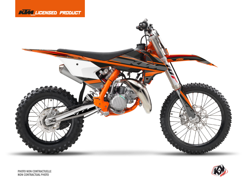 KTM 85 SX Dirt Bike Breakout Graphic Kit Black Orange 