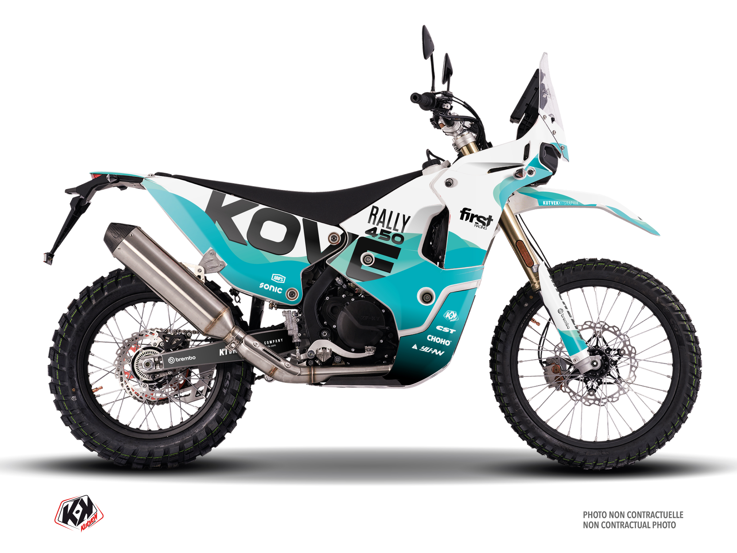 kove dirt bike bubbly  graphic kit blue